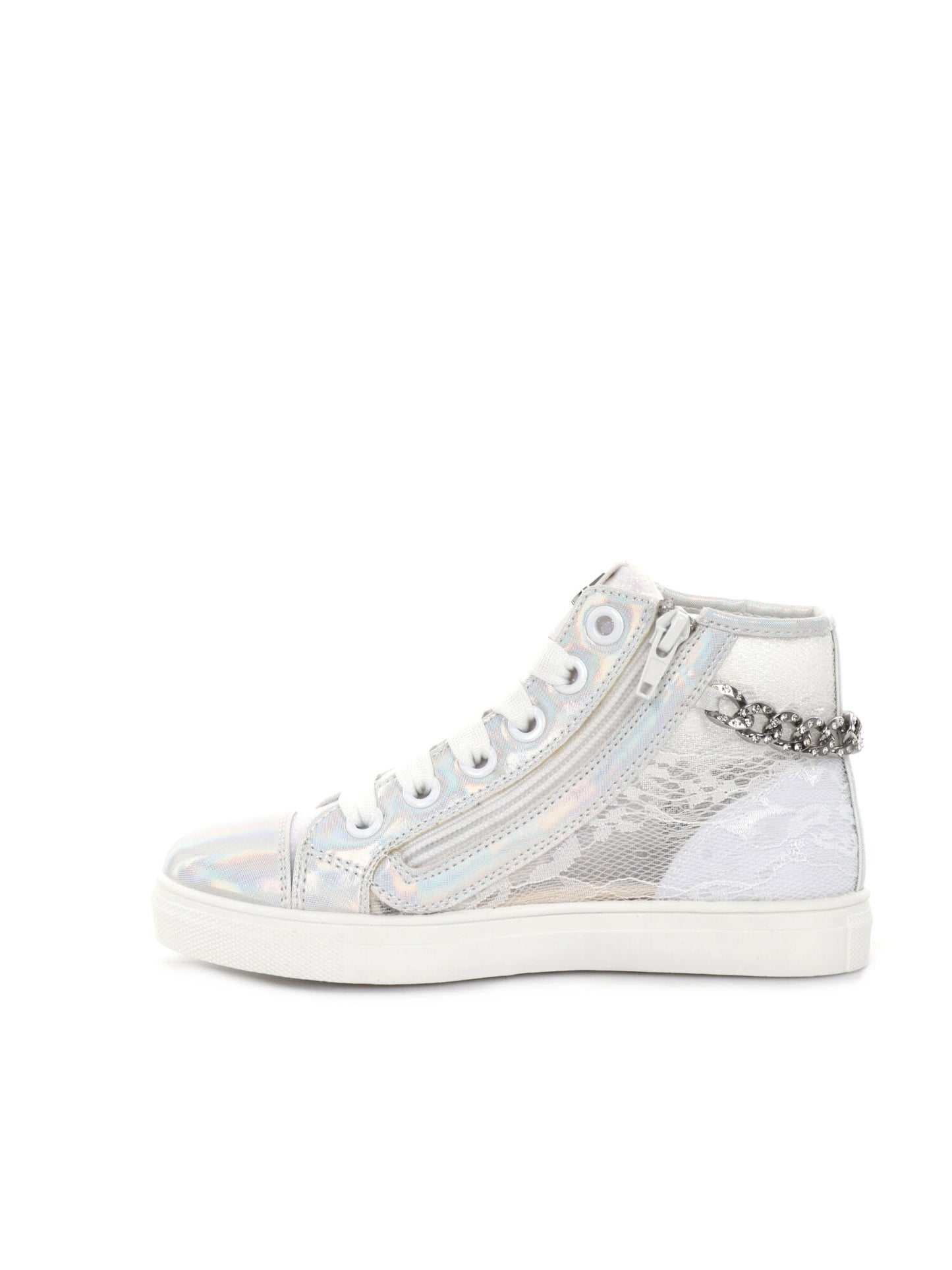 SNEAKERS IN PIZZO ASSO BAMBINA BIANCO