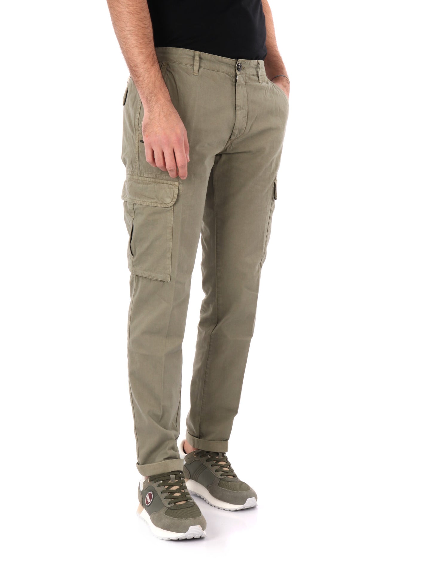 PANTALONE CARGO V0WEFT UOMO VERDE MILITARE