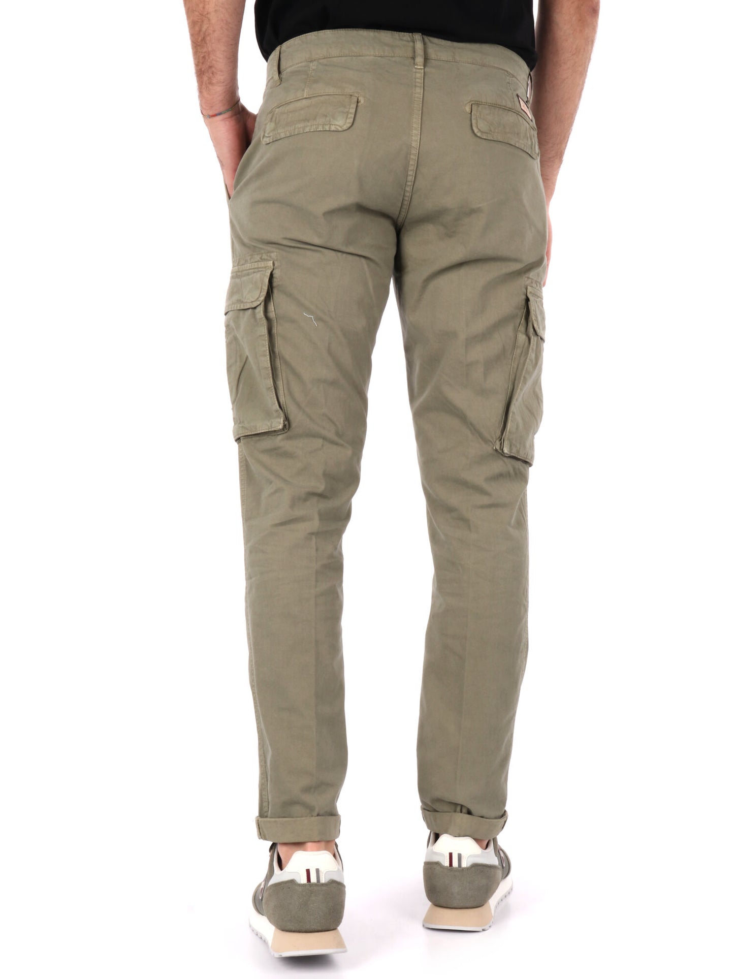 PANTALONE CARGO V0WEFT UOMO VERDE MILITARE