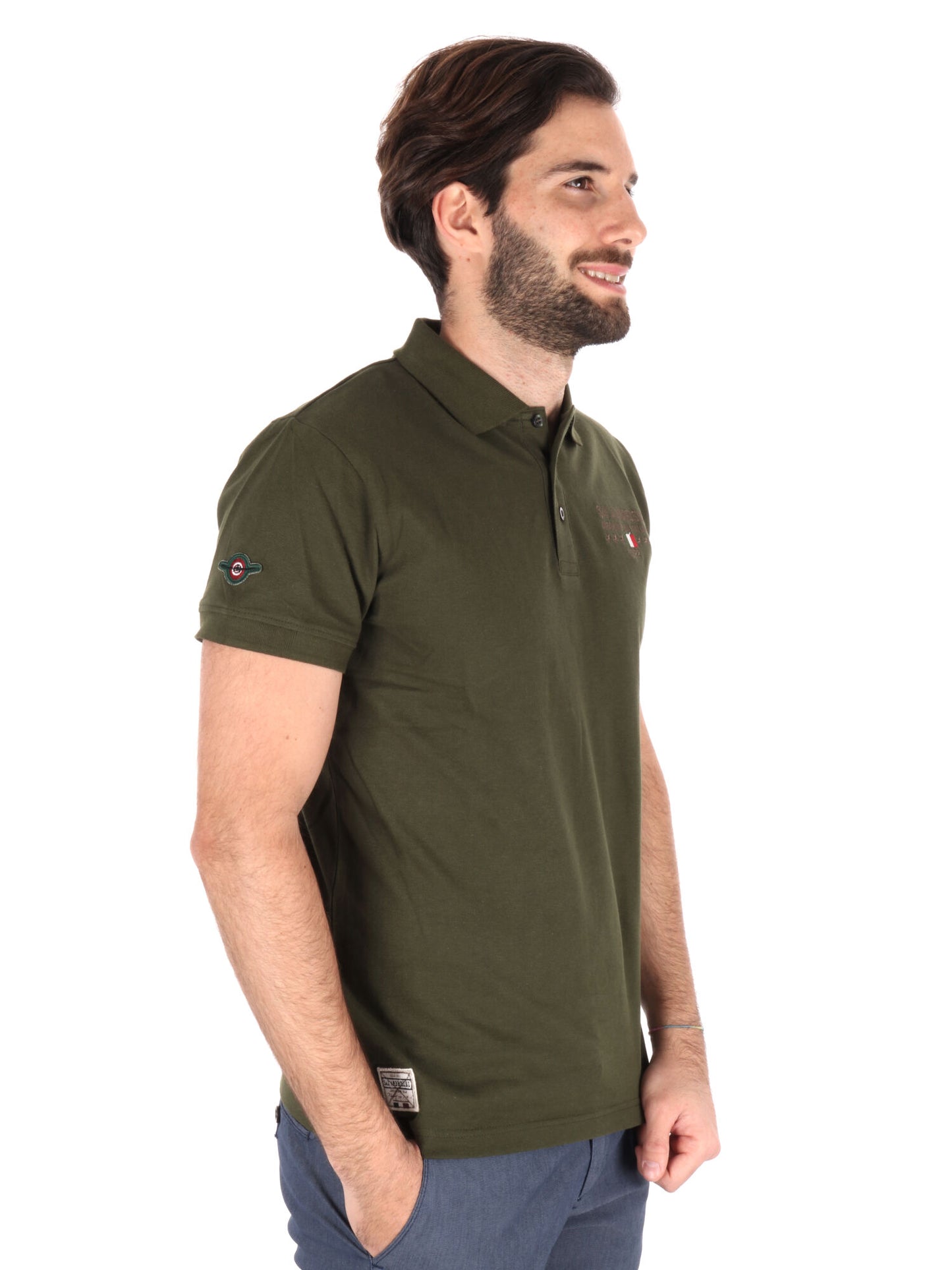 POLO AERONAUTICA ITALIANA UOMO VERDE MILITARE