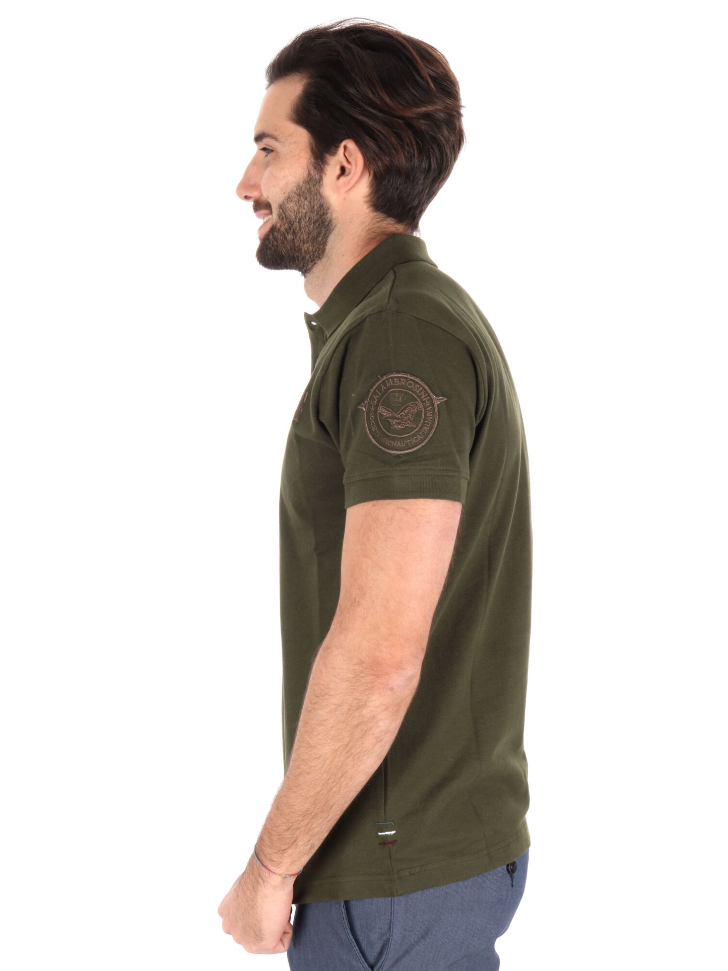 POLO AERONAUTICA ITALIANA UOMO VERDE MILITARE