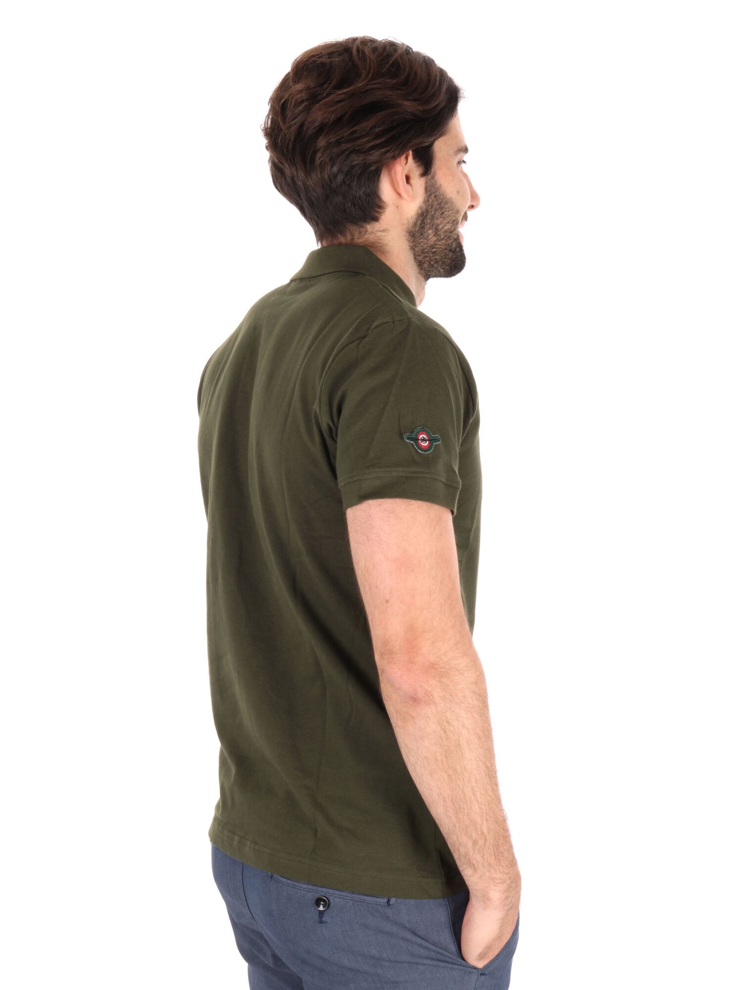 POLO AERONAUTICA ITALIANA UOMO VERDE MILITARE