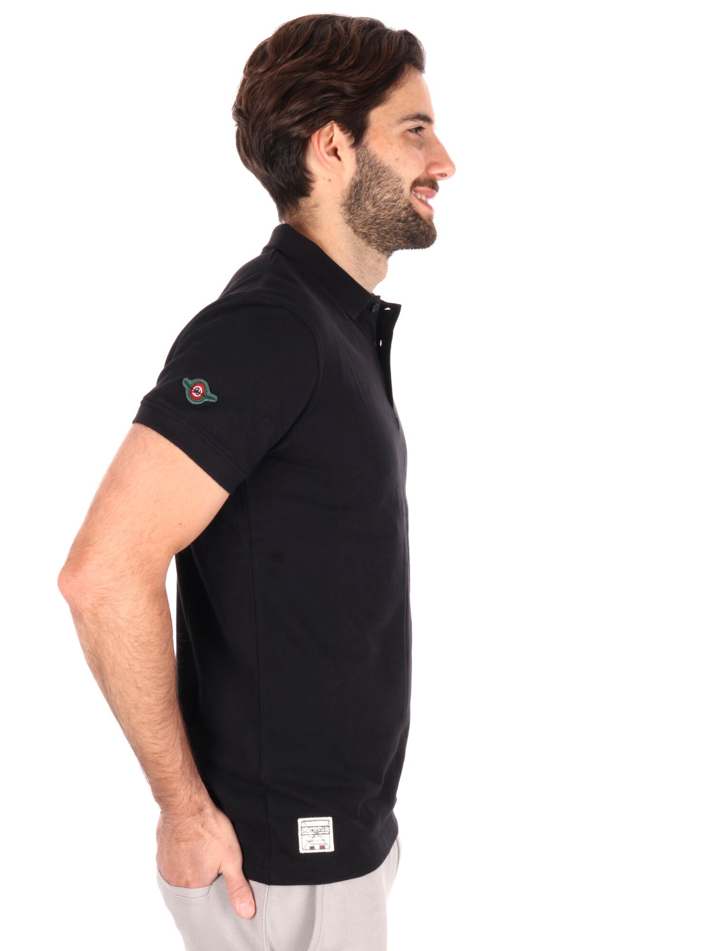 POLO AERONAUTICA ITALIANA UOMO NERO