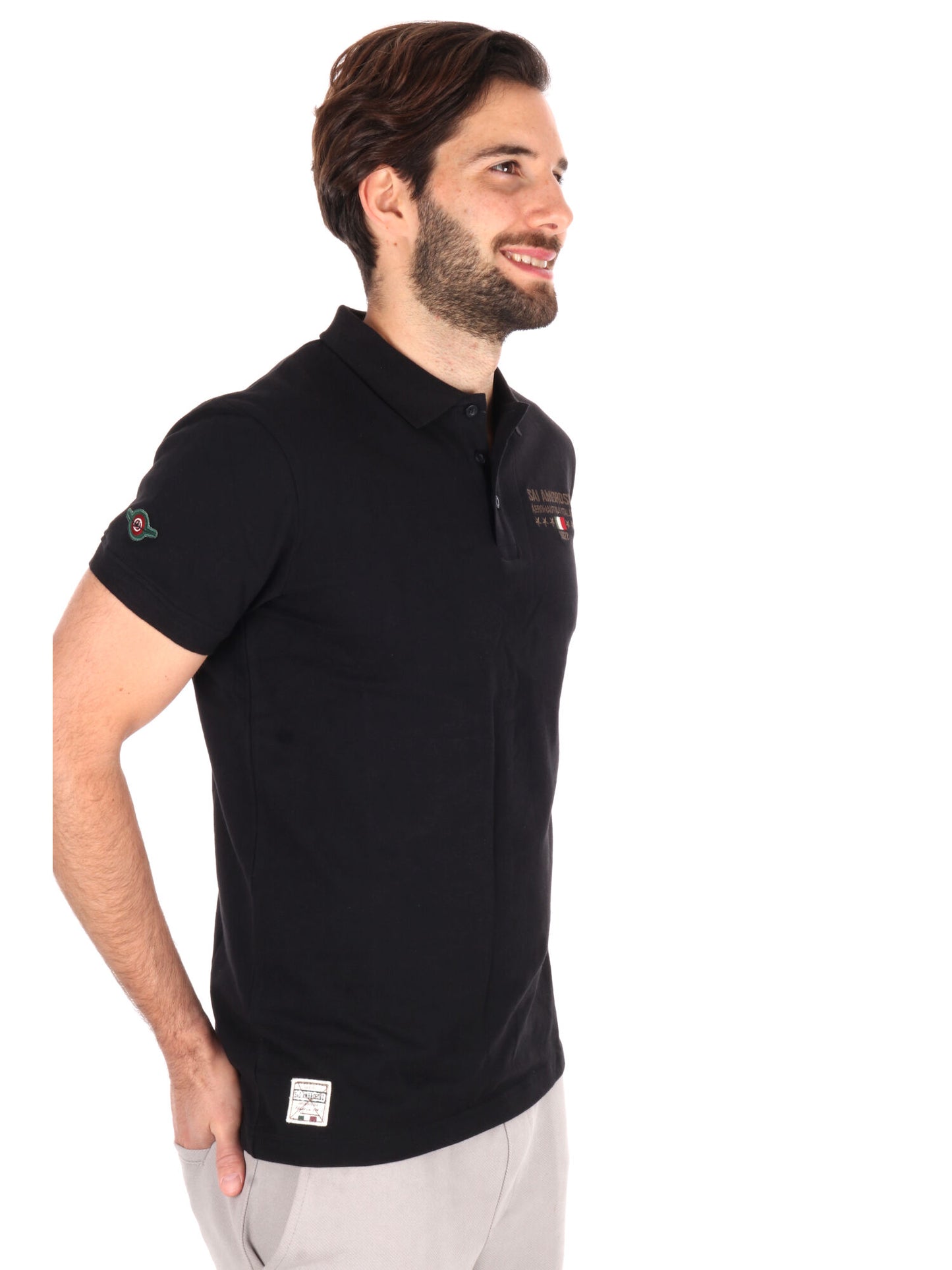 POLO AERONAUTICA ITALIANA UOMO NERO