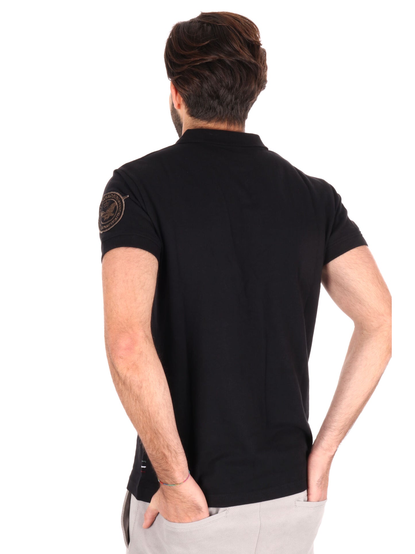 POLO AERONAUTICA ITALIANA UOMO NERO