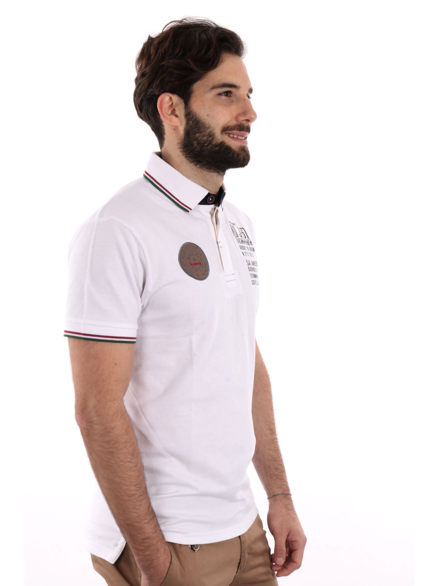 POLO AERONAUTICA ITALIANA UOMO BIANCO