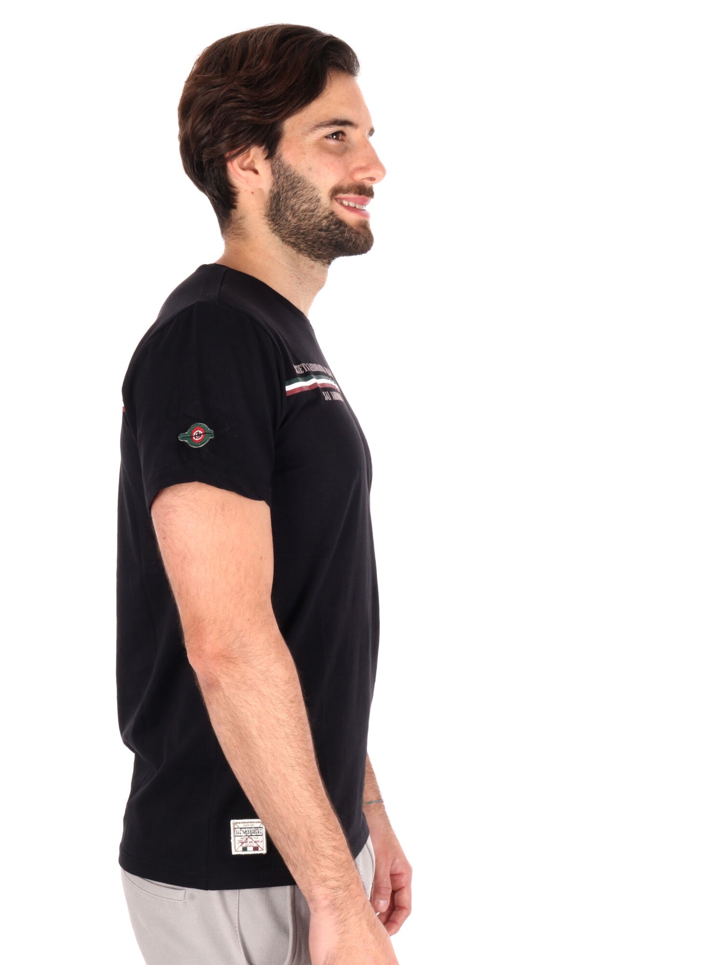 T-SHIRT AERONAUTICA ITALIANA UOMO NERO