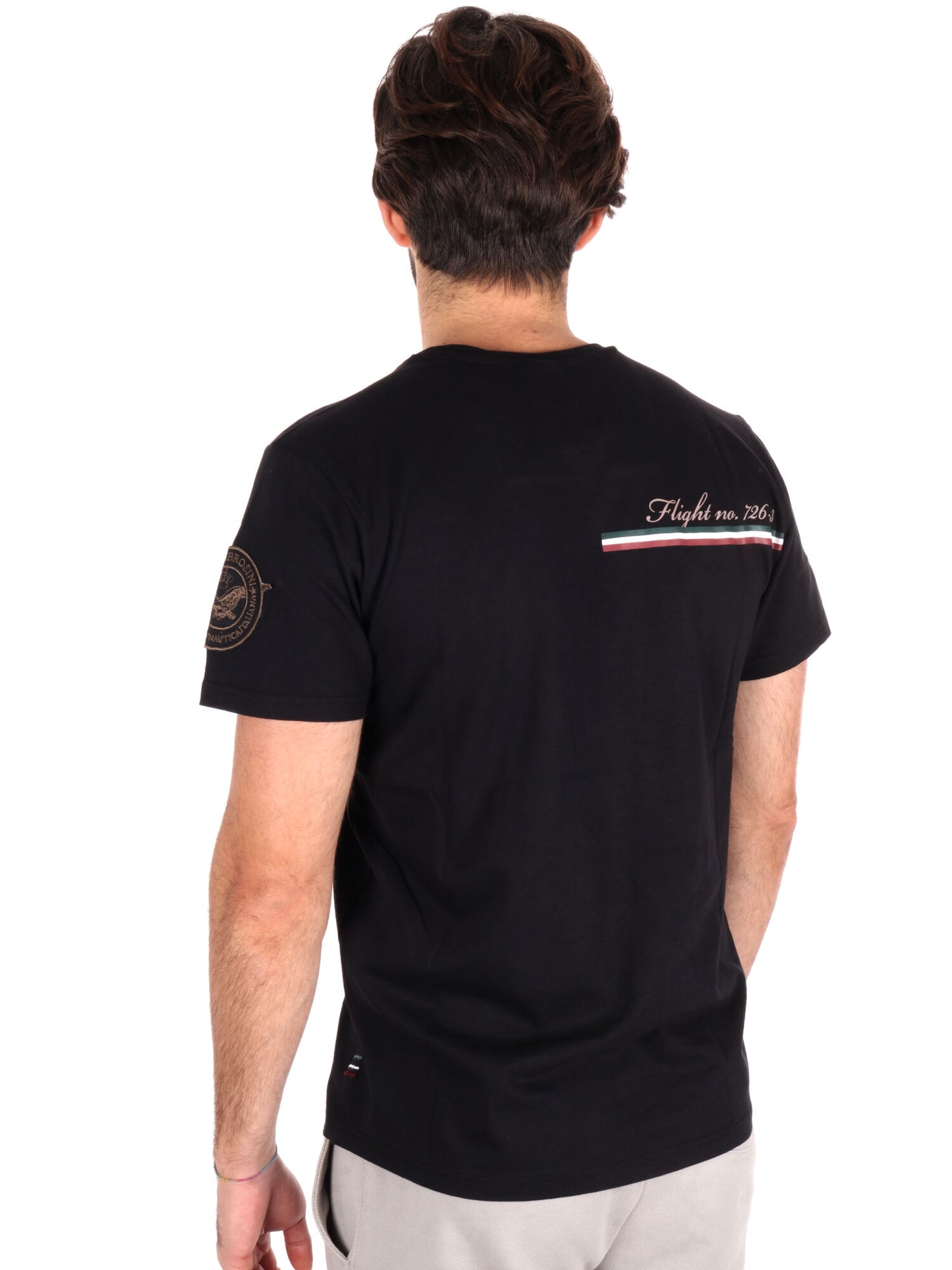T-SHIRT AERONAUTICA ITALIANA UOMO NERO
