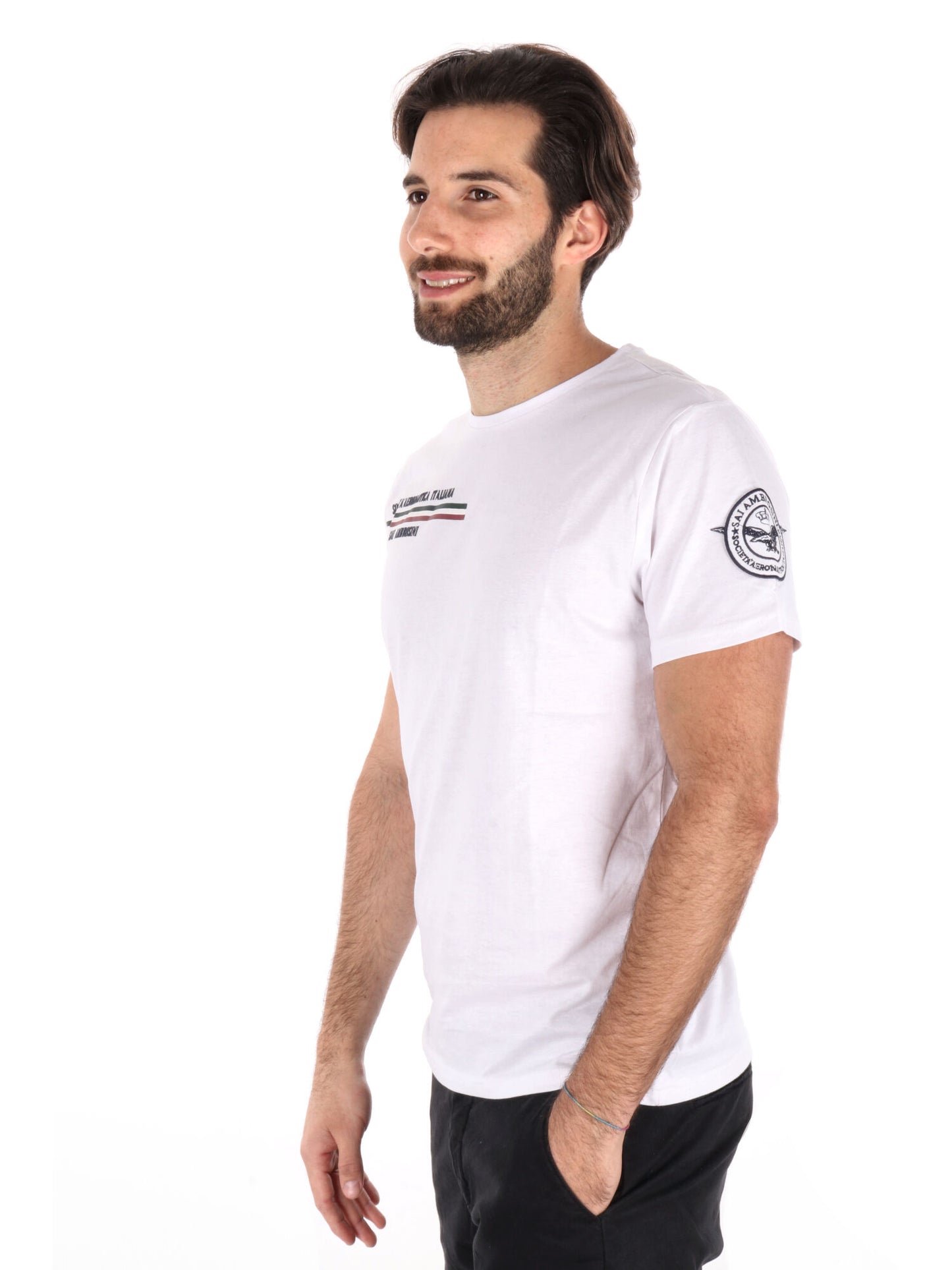 T-SHIRT AERONAUTICA ITALIANA UOMO BIANCO