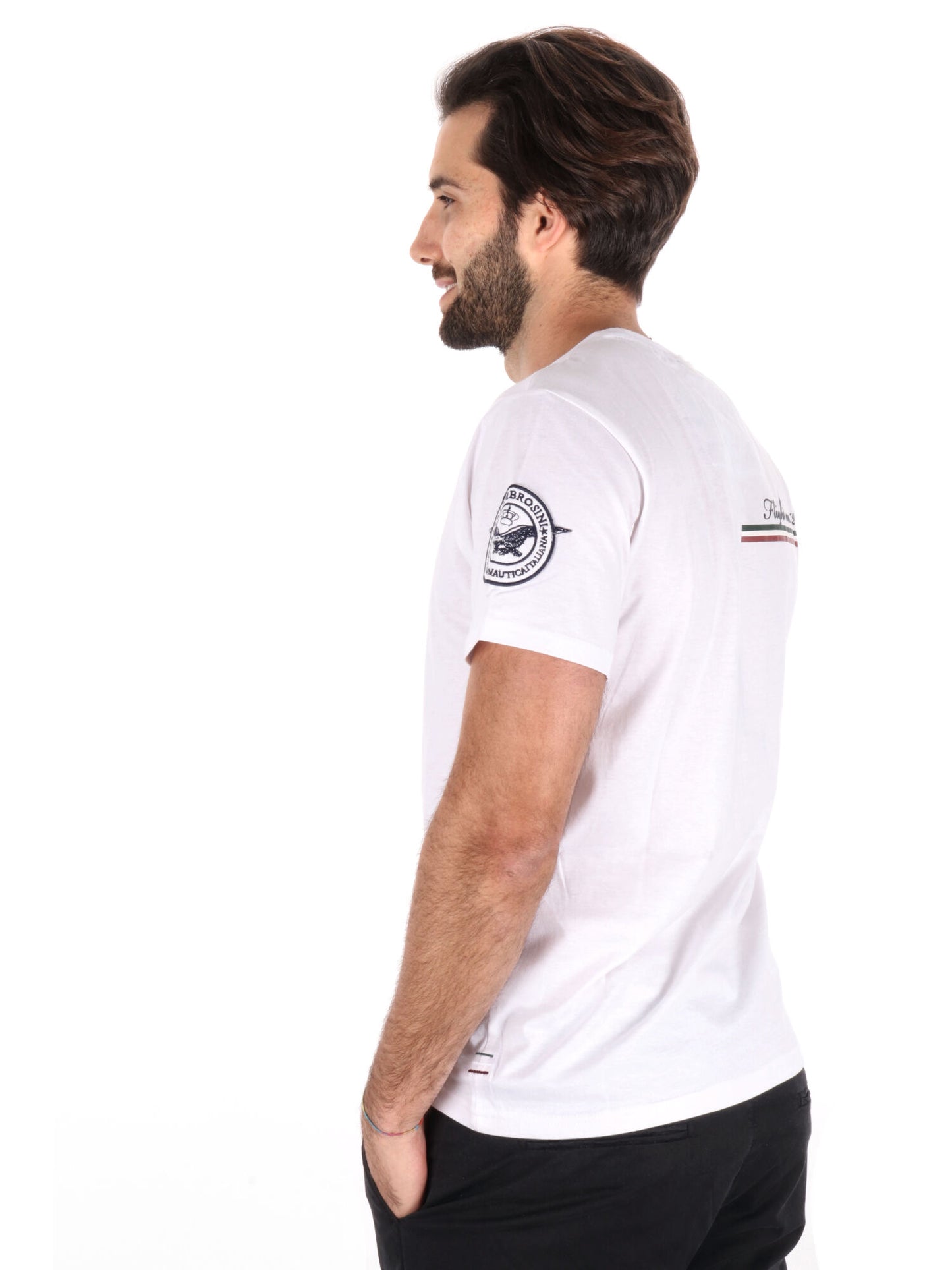 T-SHIRT AERONAUTICA ITALIANA UOMO BIANCO