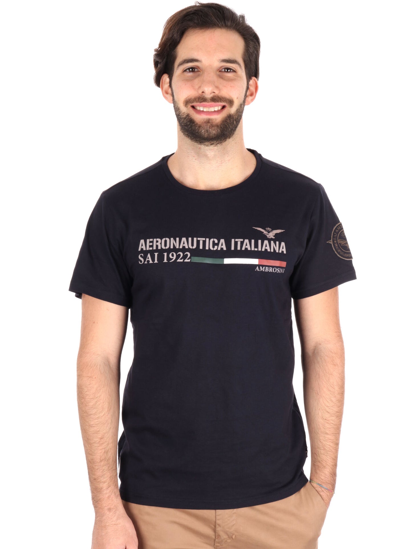 T-SHIRT AERONAUTICA ITALIANA UOMO BLU