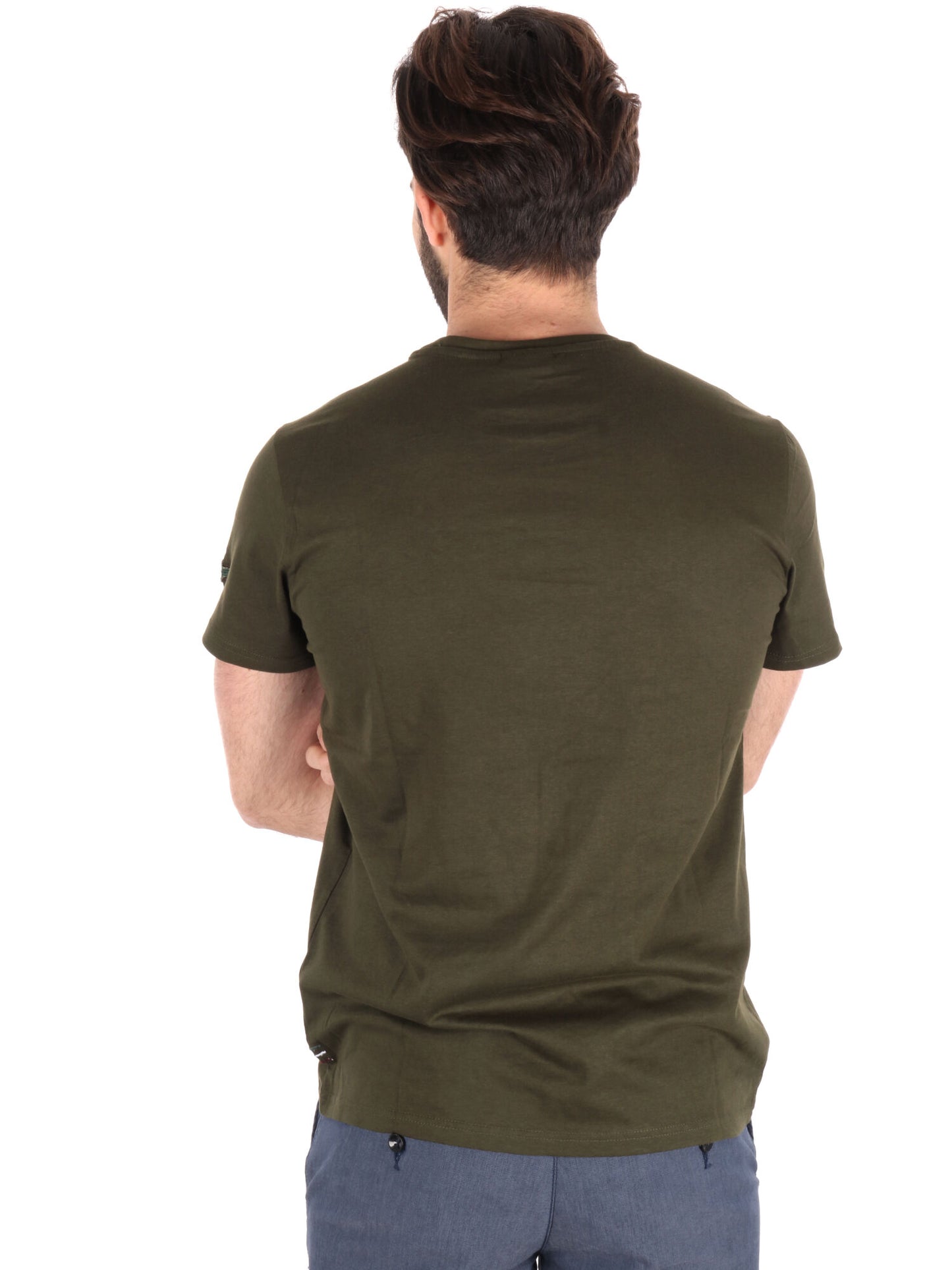 T-SHIRT AERONAUTICA ITALIANA UOMO VERDE MILITARE