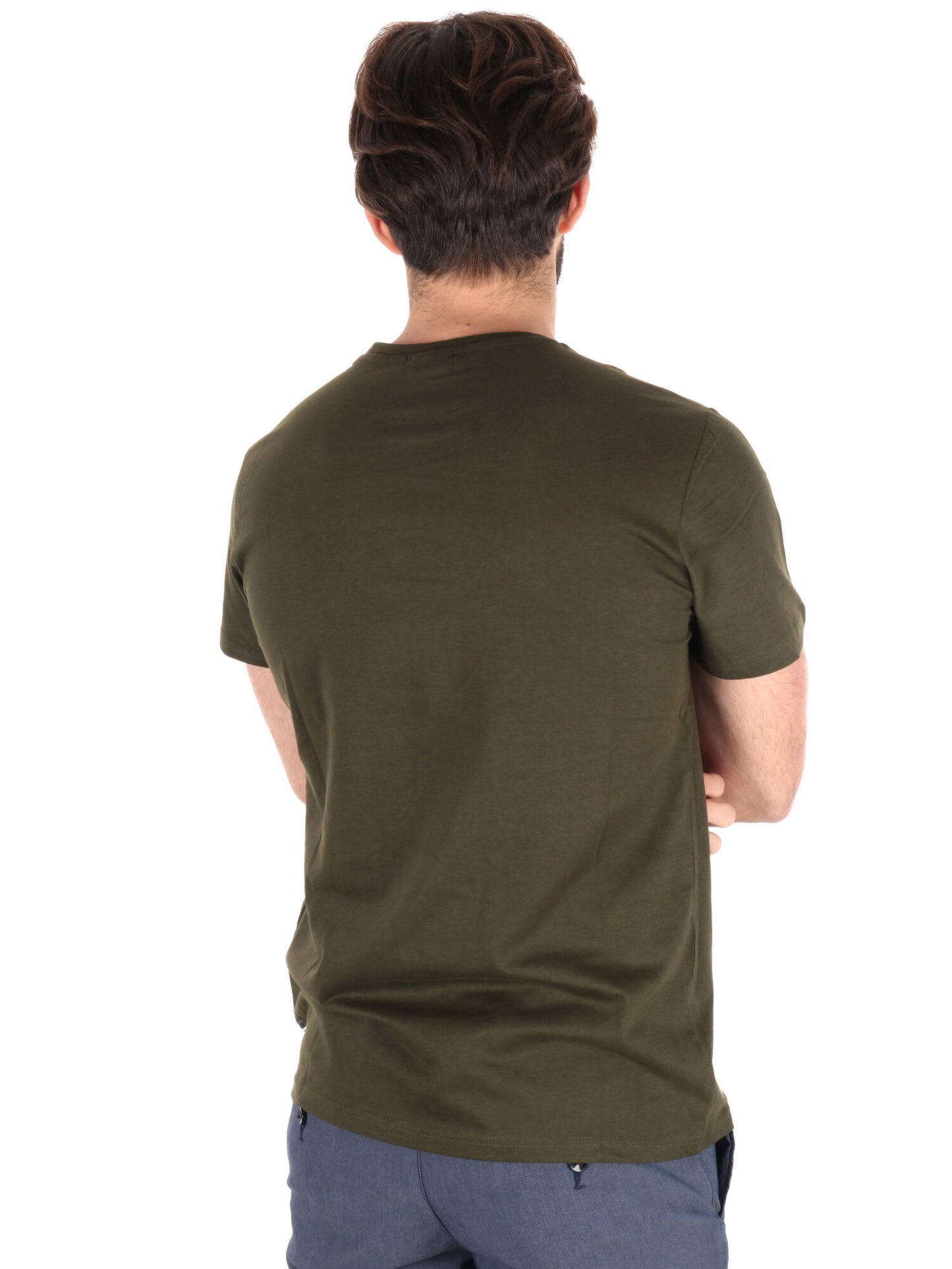 T-SHIRT AERONAUTICA ITALIANA UOMO VERDE MILITARE