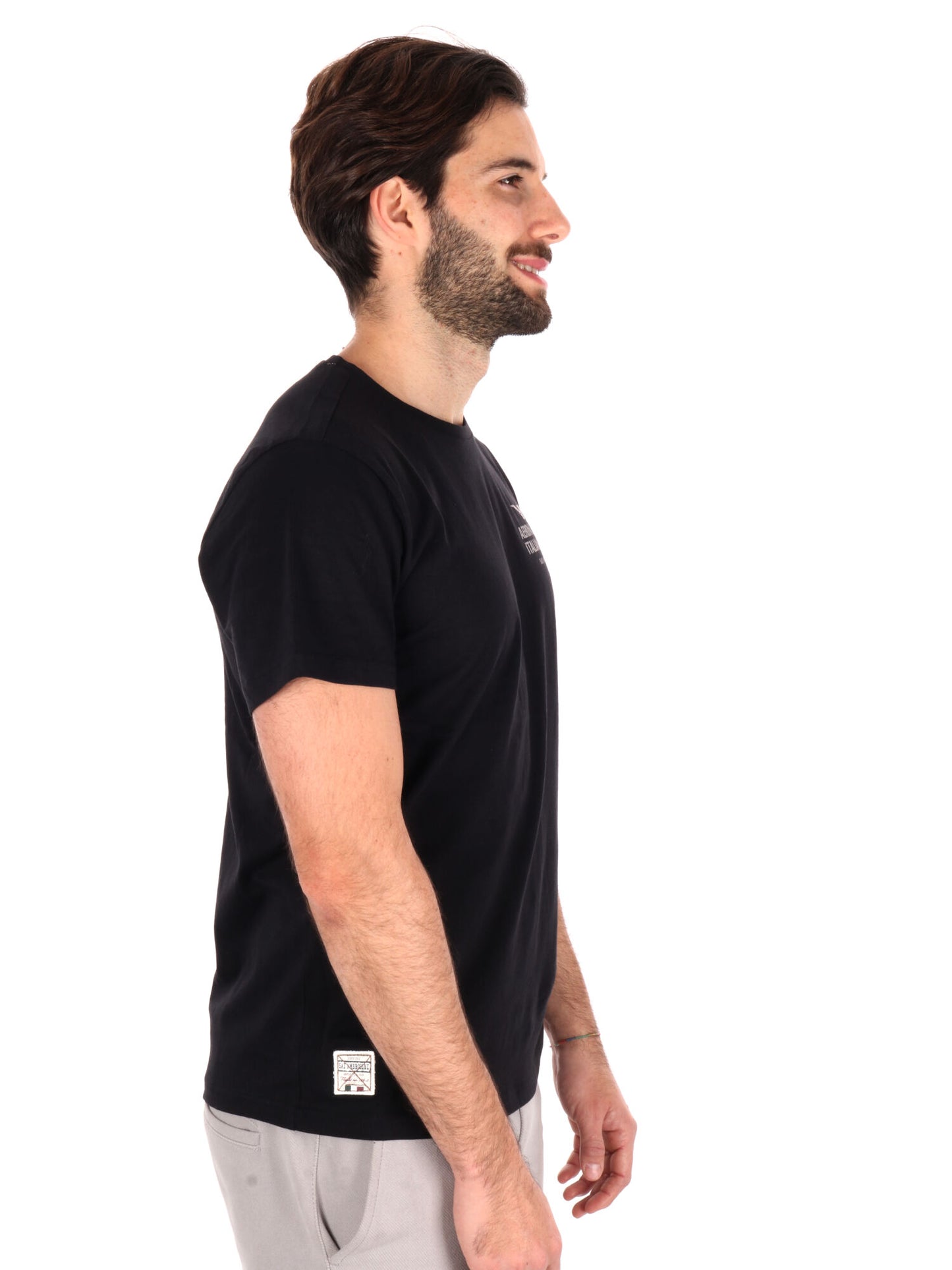 T-SHIRT AERONAUTICA ITALIANA UOMO NERO