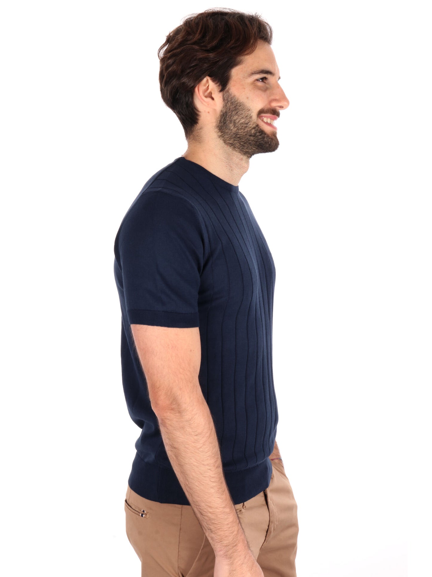 T-SHIRT IN MAGLIA ASTORI FB UOMO BLU