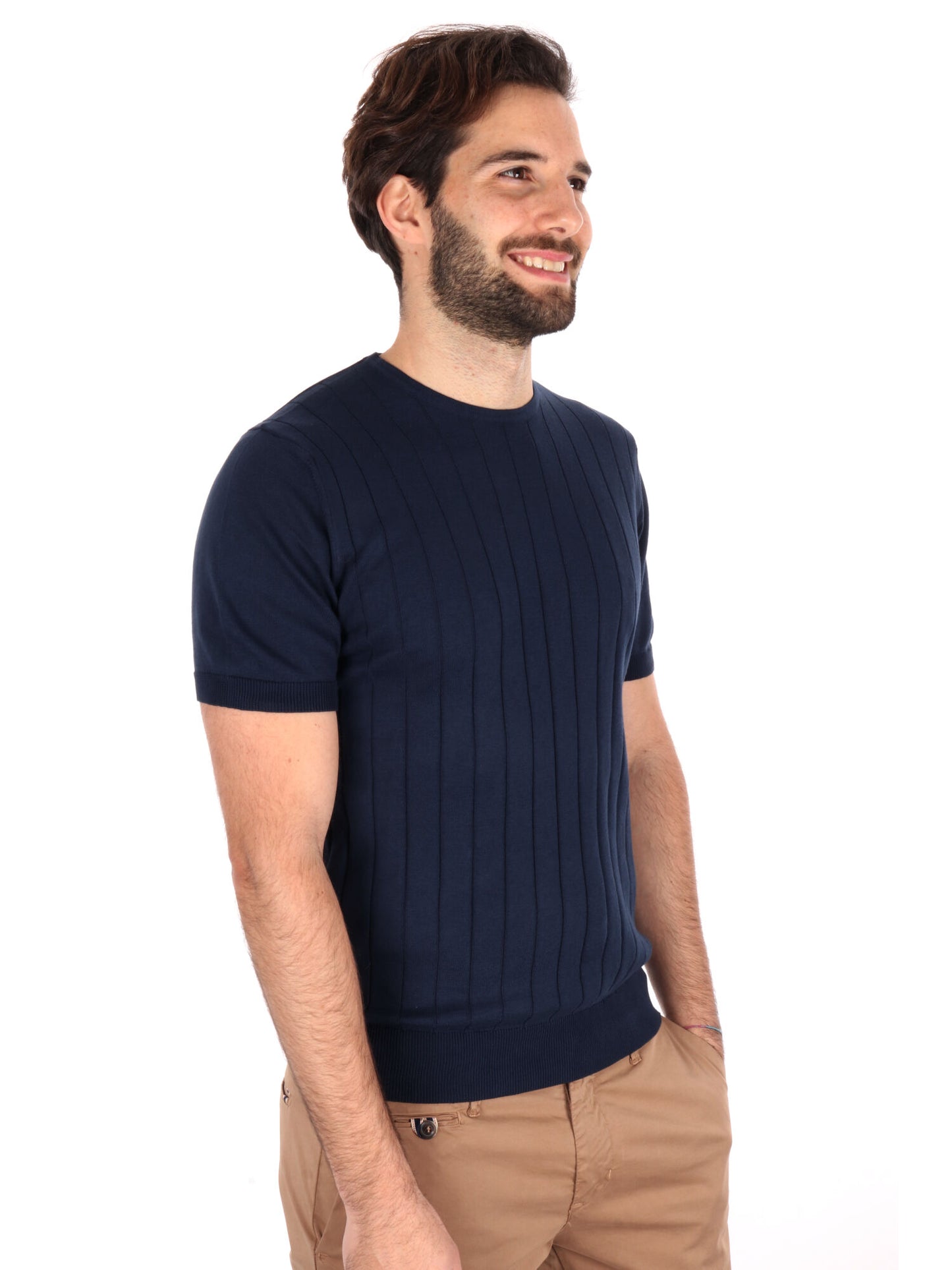 T-SHIRT IN MAGLIA ASTORI FB UOMO BLU