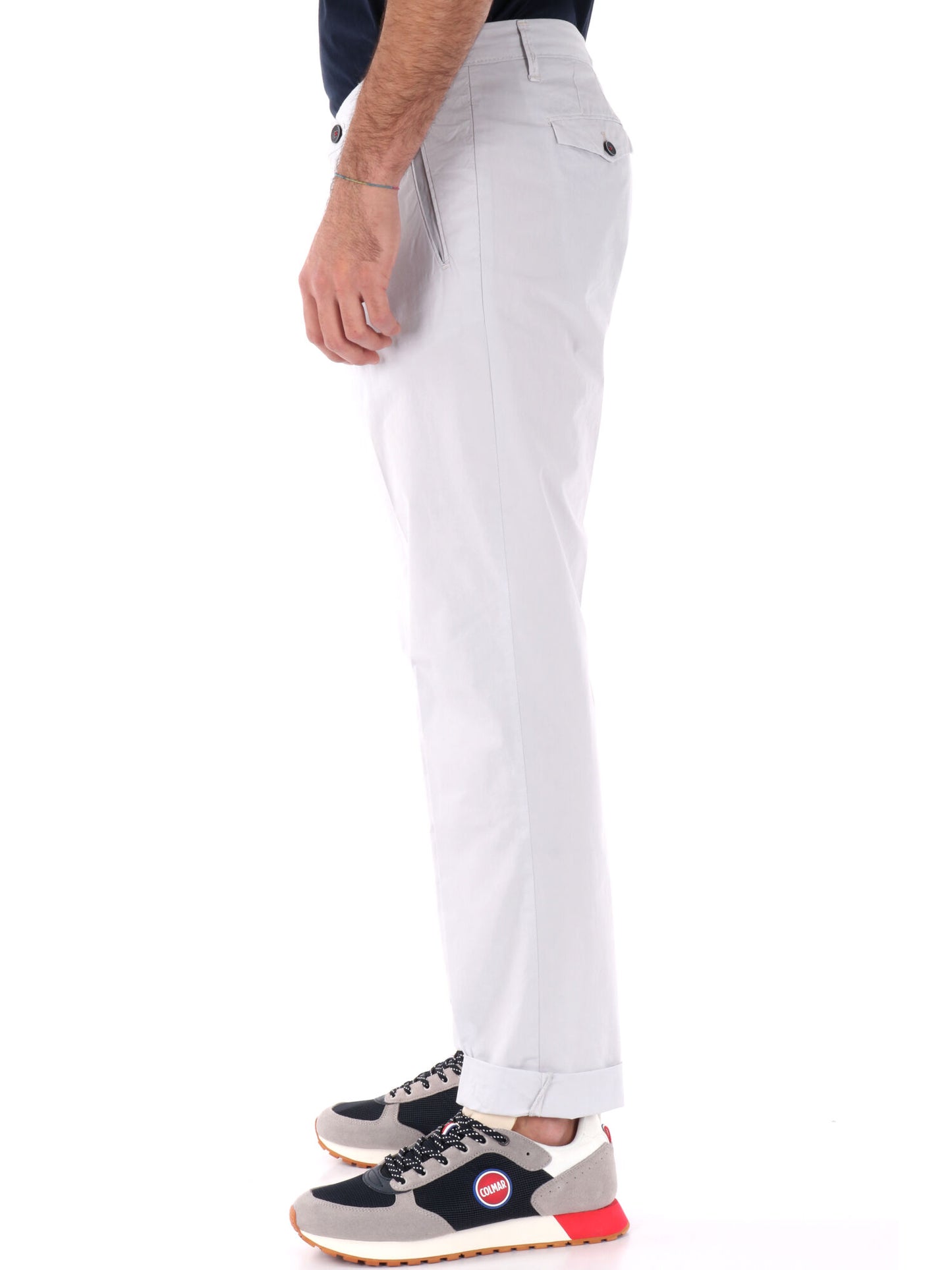 PANTALONE IN TELA FB UOMO GHIACCIO
