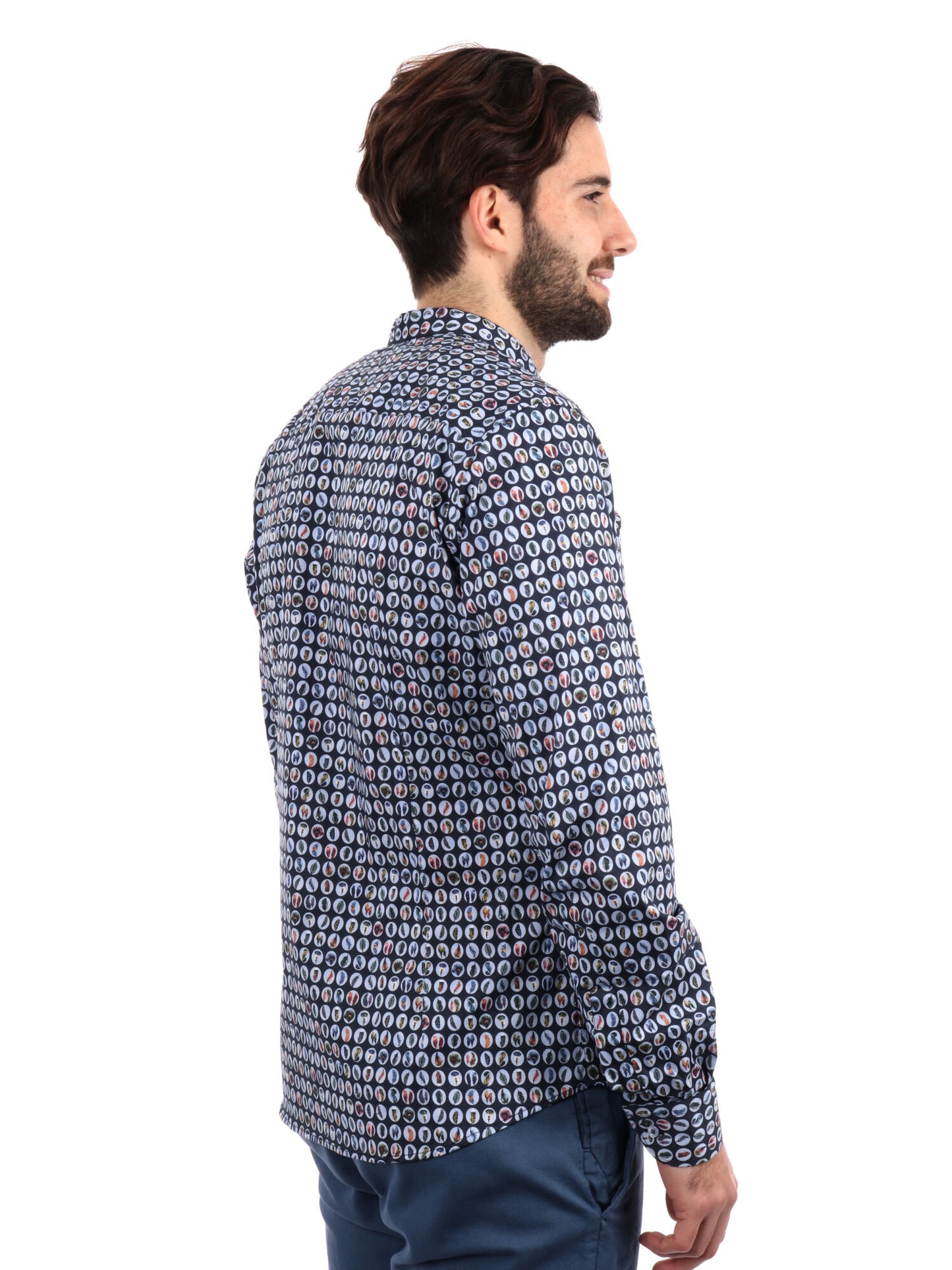 F.B. CAMICIA ML - BLU