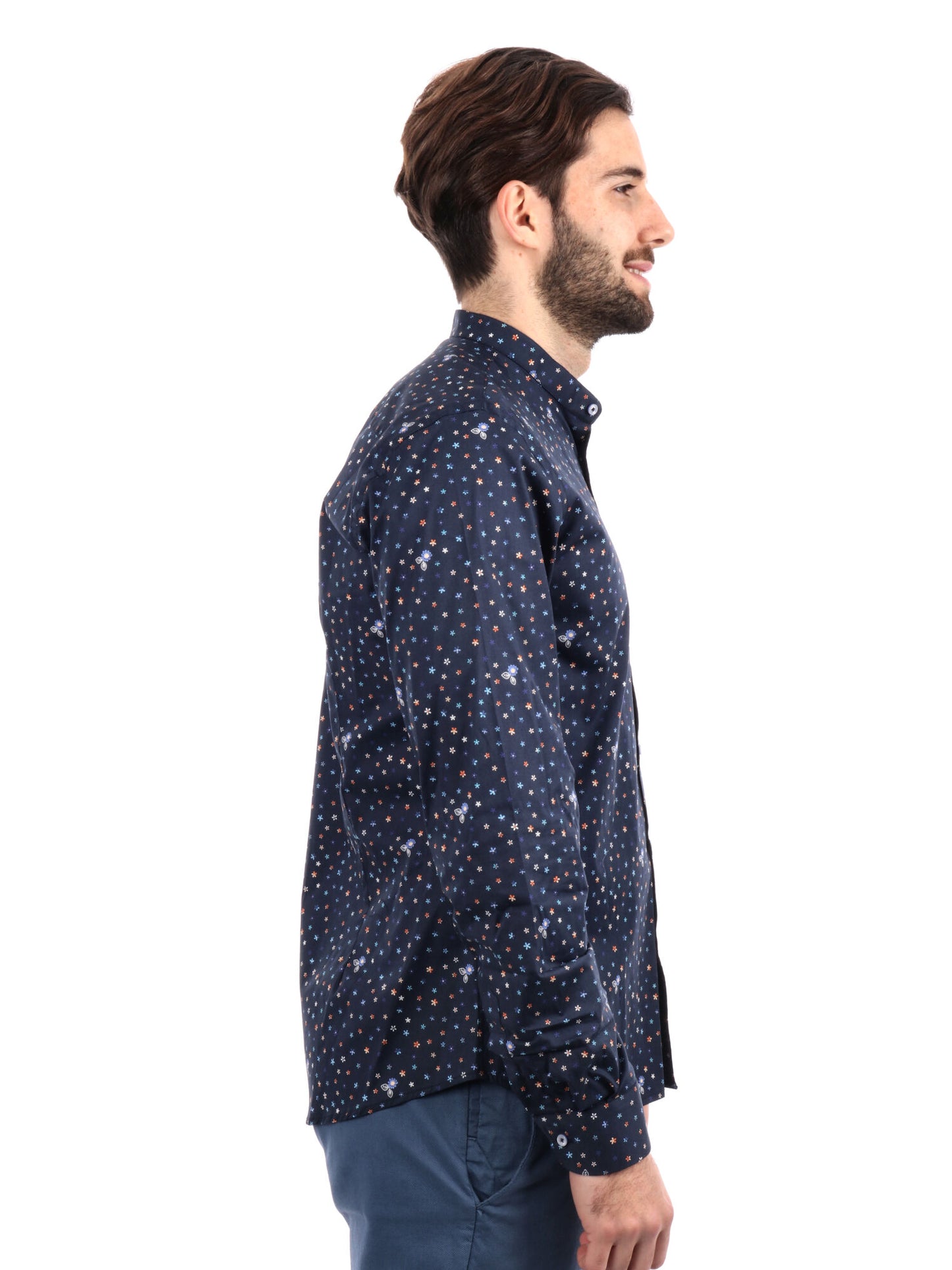 CAMICIA BATTISTA COREA FB UOMO BLU