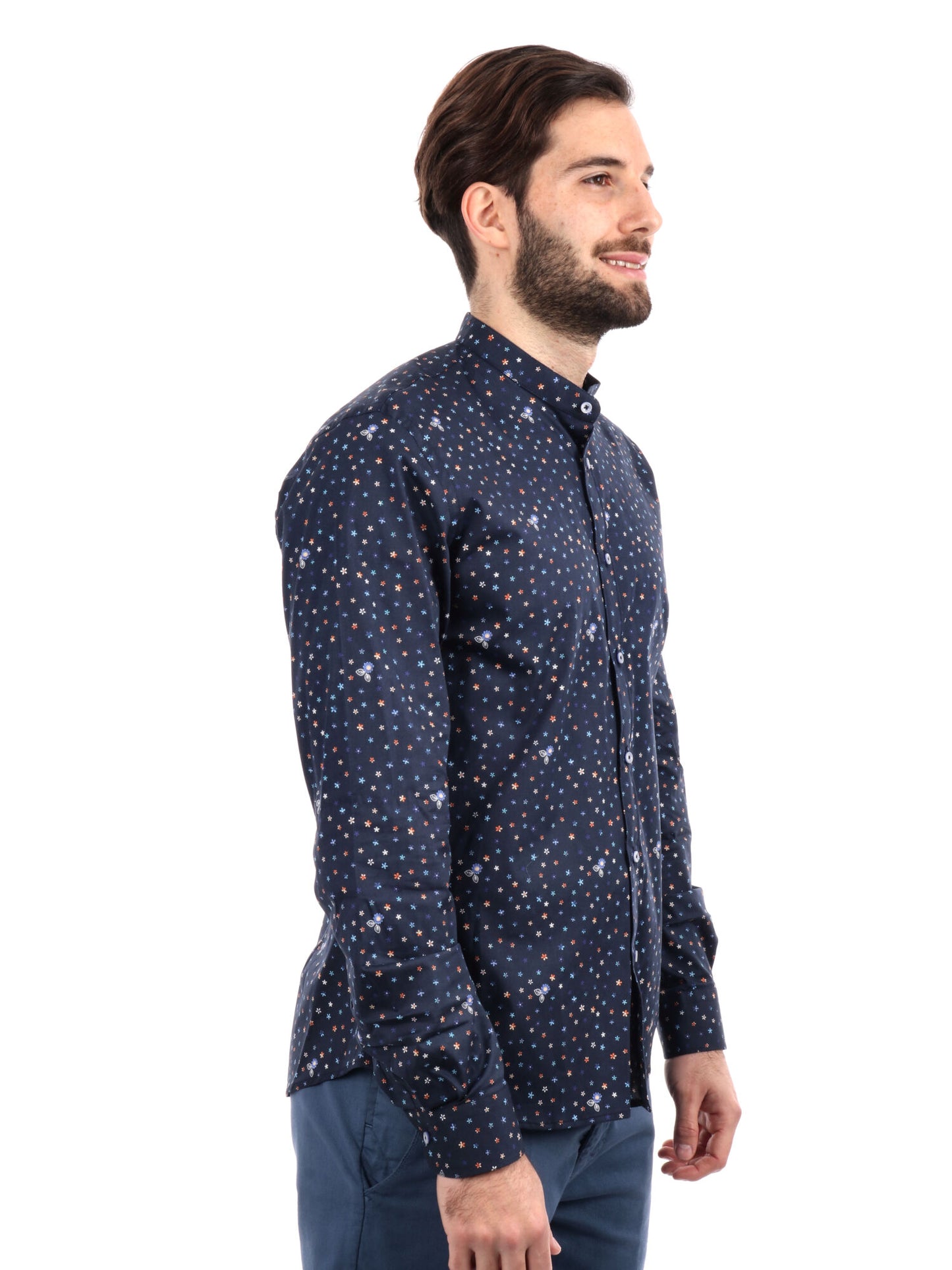 CAMICIA BATTISTA COREA FB UOMO BLU