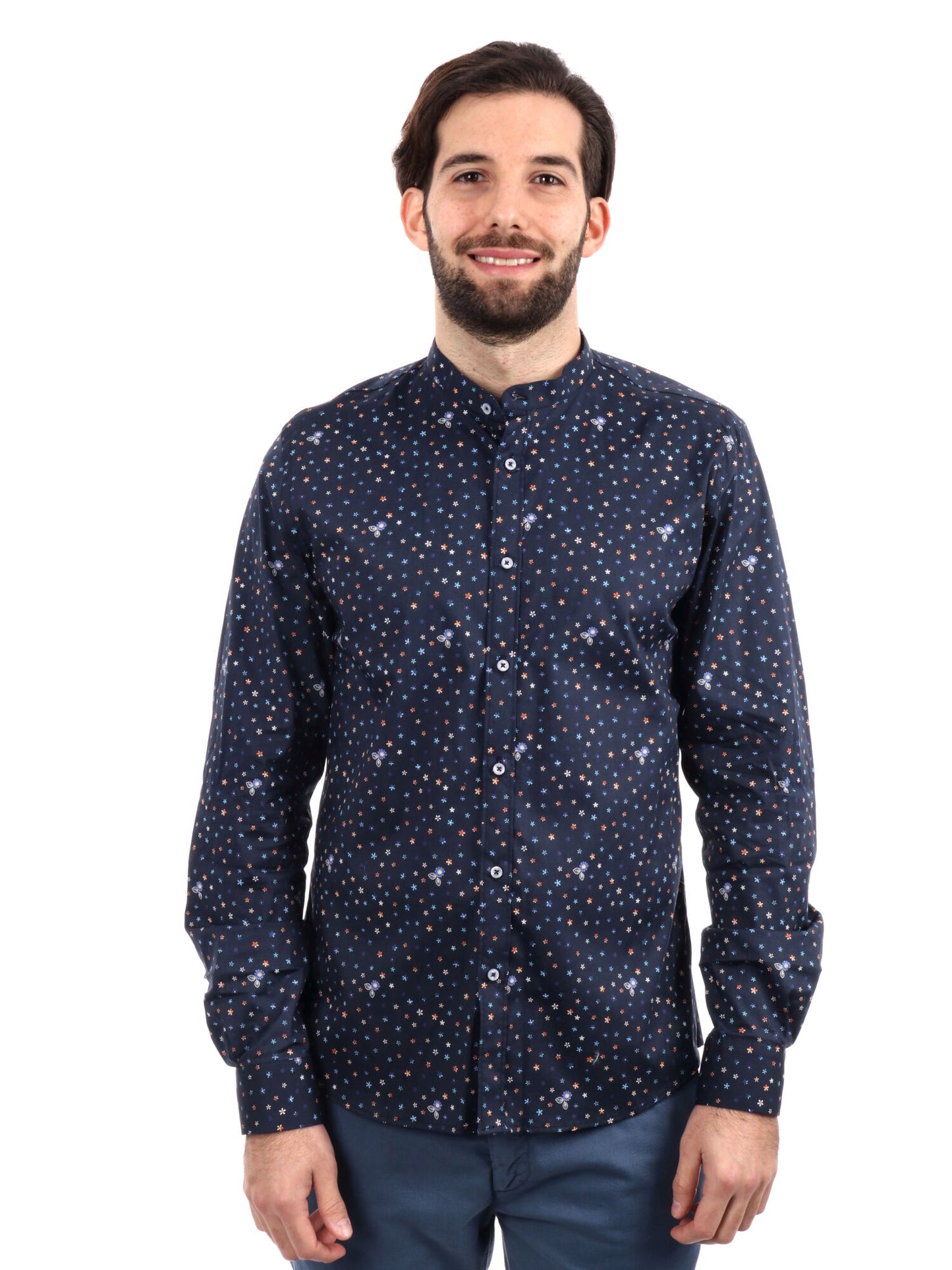 CAMICIA BATTISTA COREA FB UOMO BLU