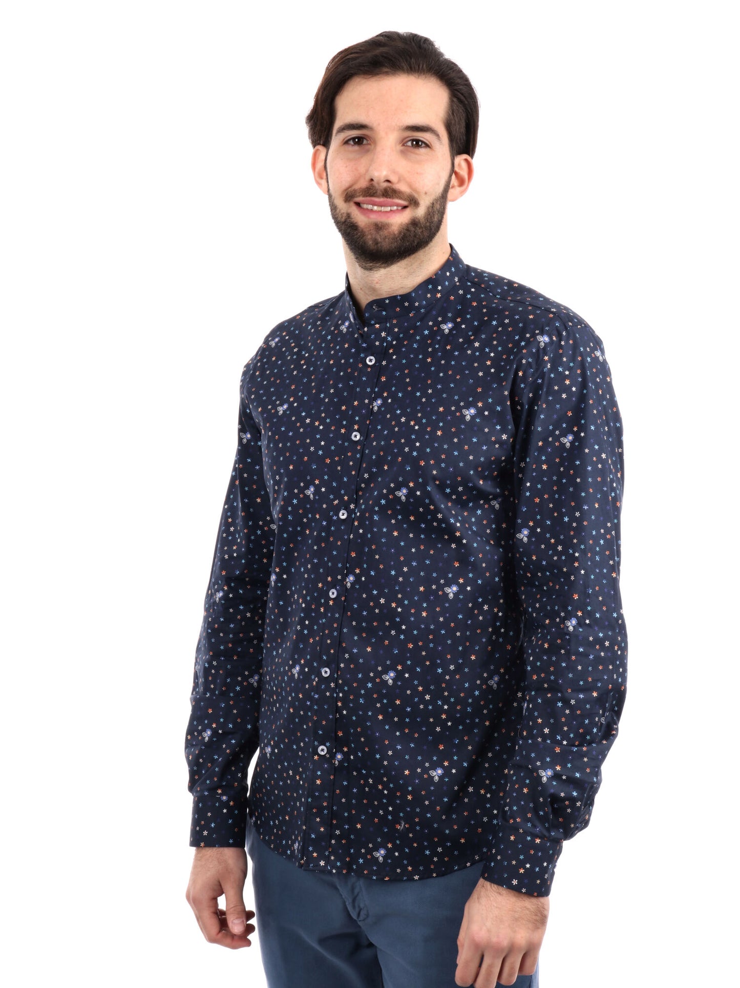 CAMICIA BATTISTA COREA FB UOMO BLU