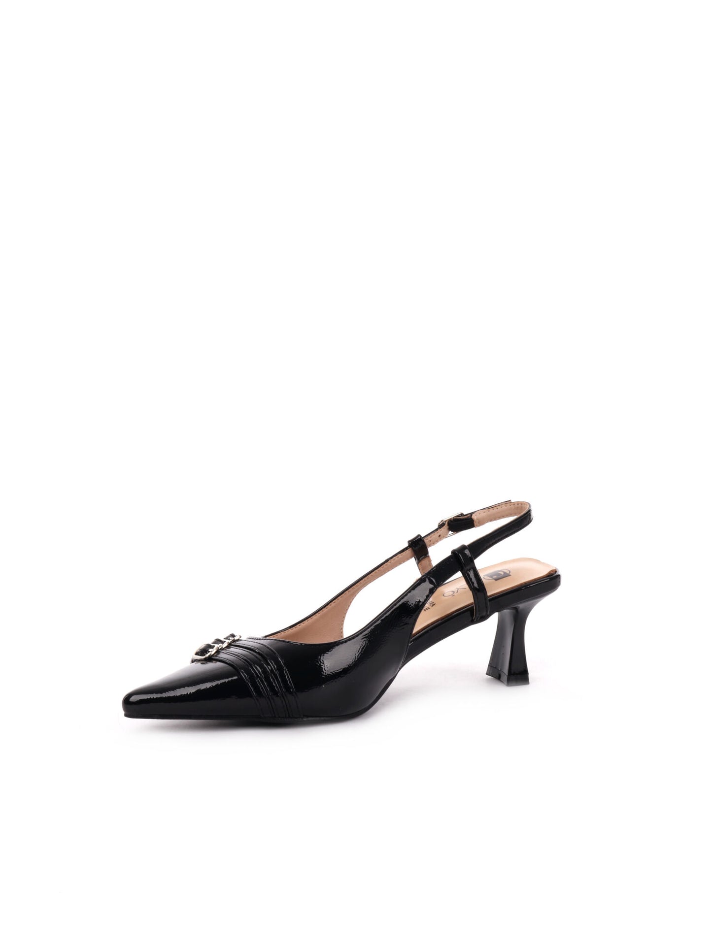 SLINGBACK CON FIBBIE CLYO' DONNA NERO
