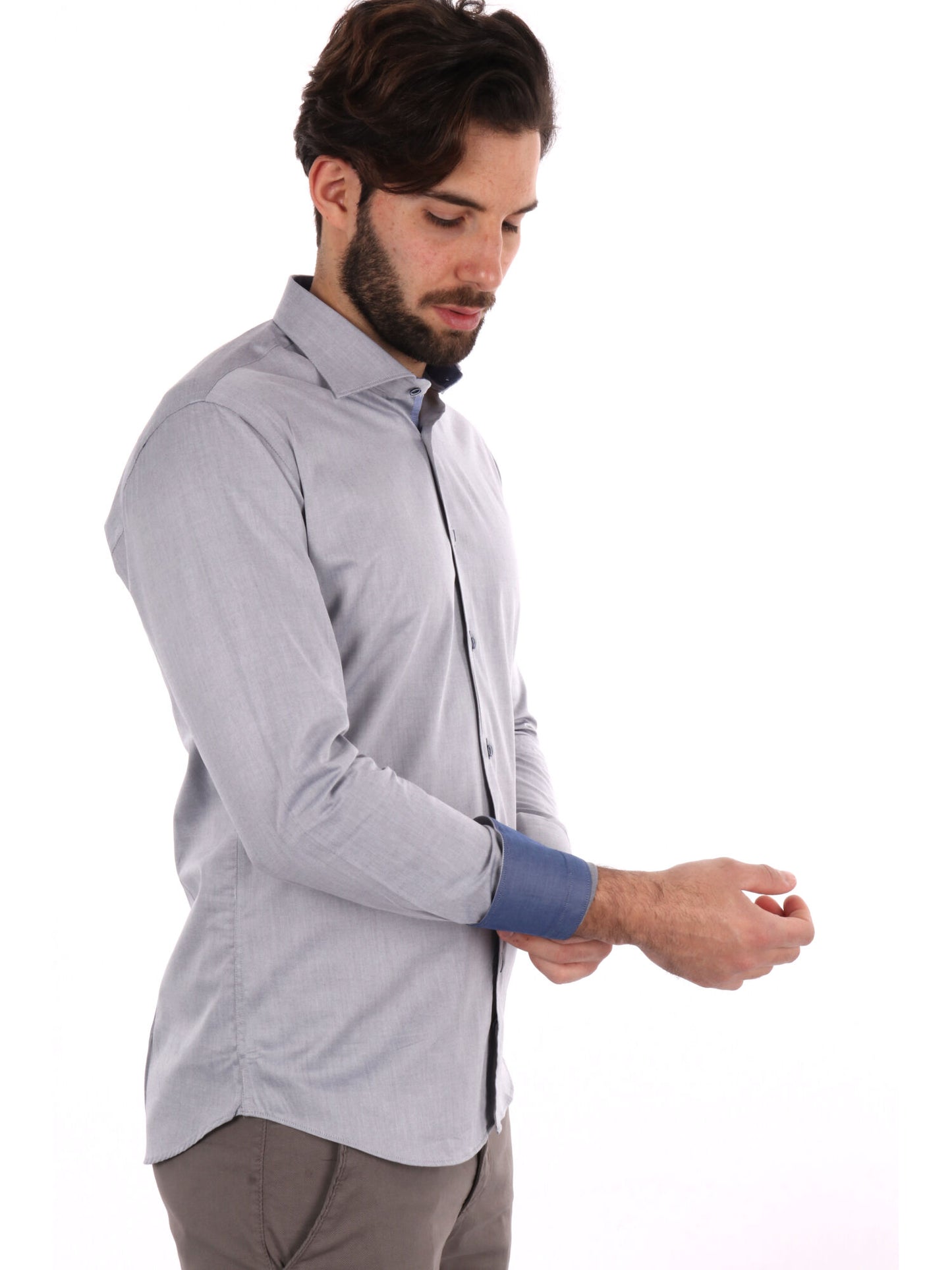 CAMICIA COGNAC FB UOMO GRIGIO