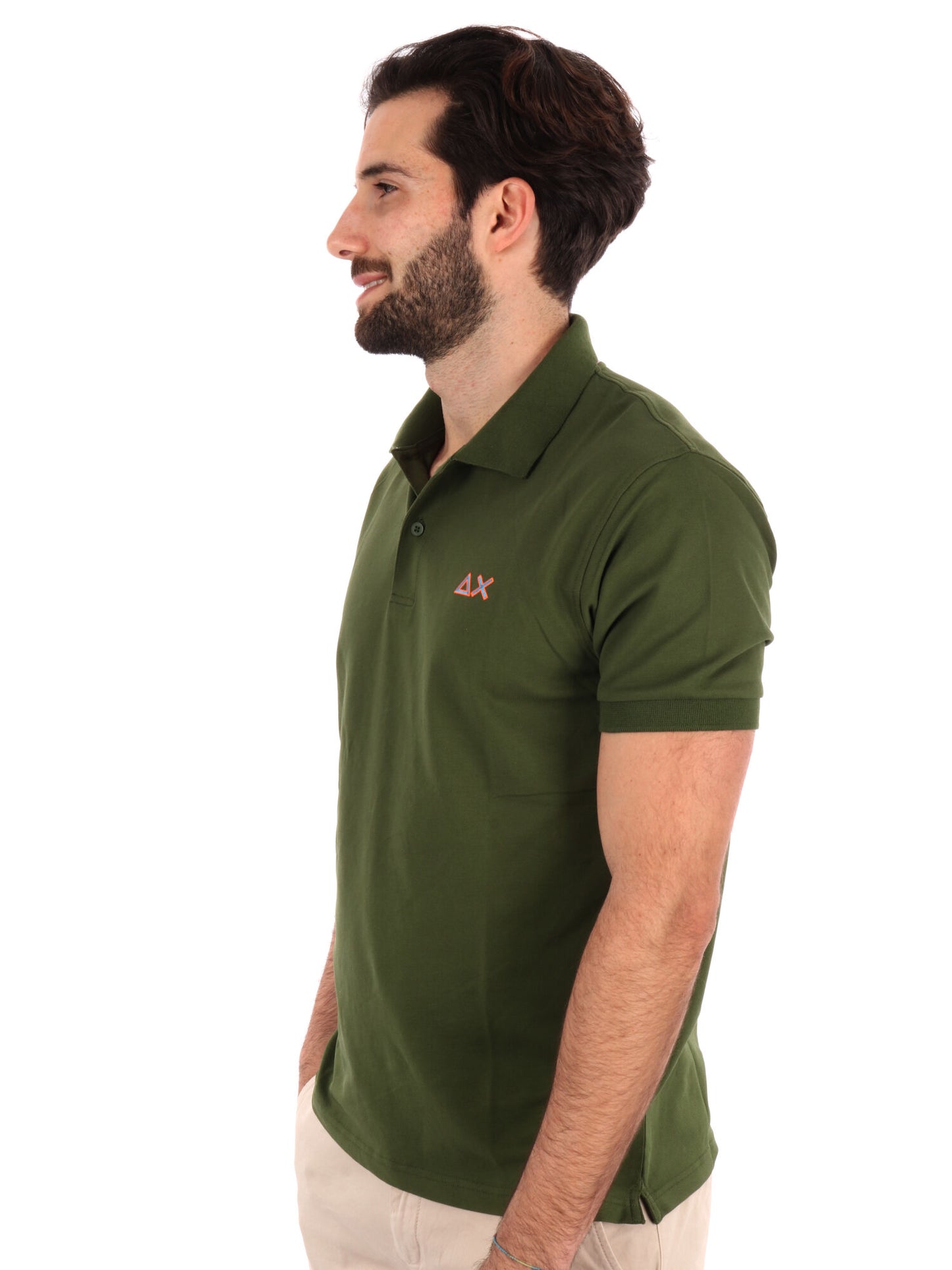 POLO SUN68 UOMO VERDE MILITARE