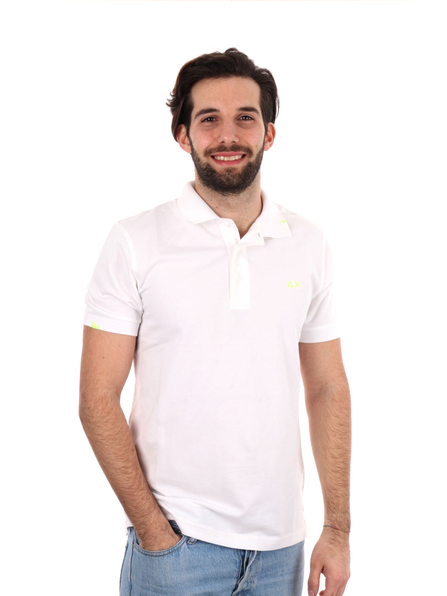 POLO SUN68 UOMO BIANCO