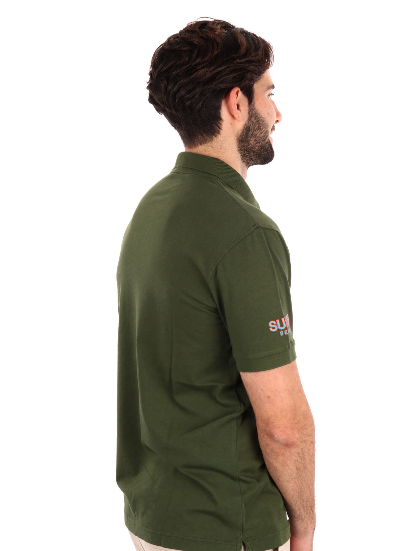 POLO IN JERSEY SUN68 UOMO VERDE MILITARE