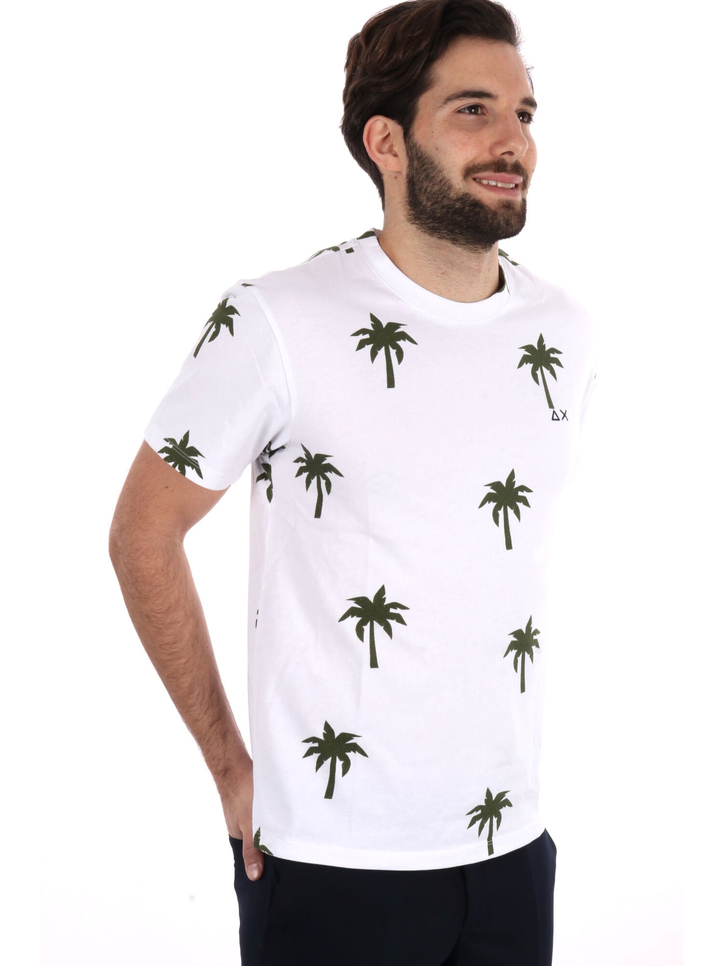 SUN68 T-SHIRT MM - BIANCO