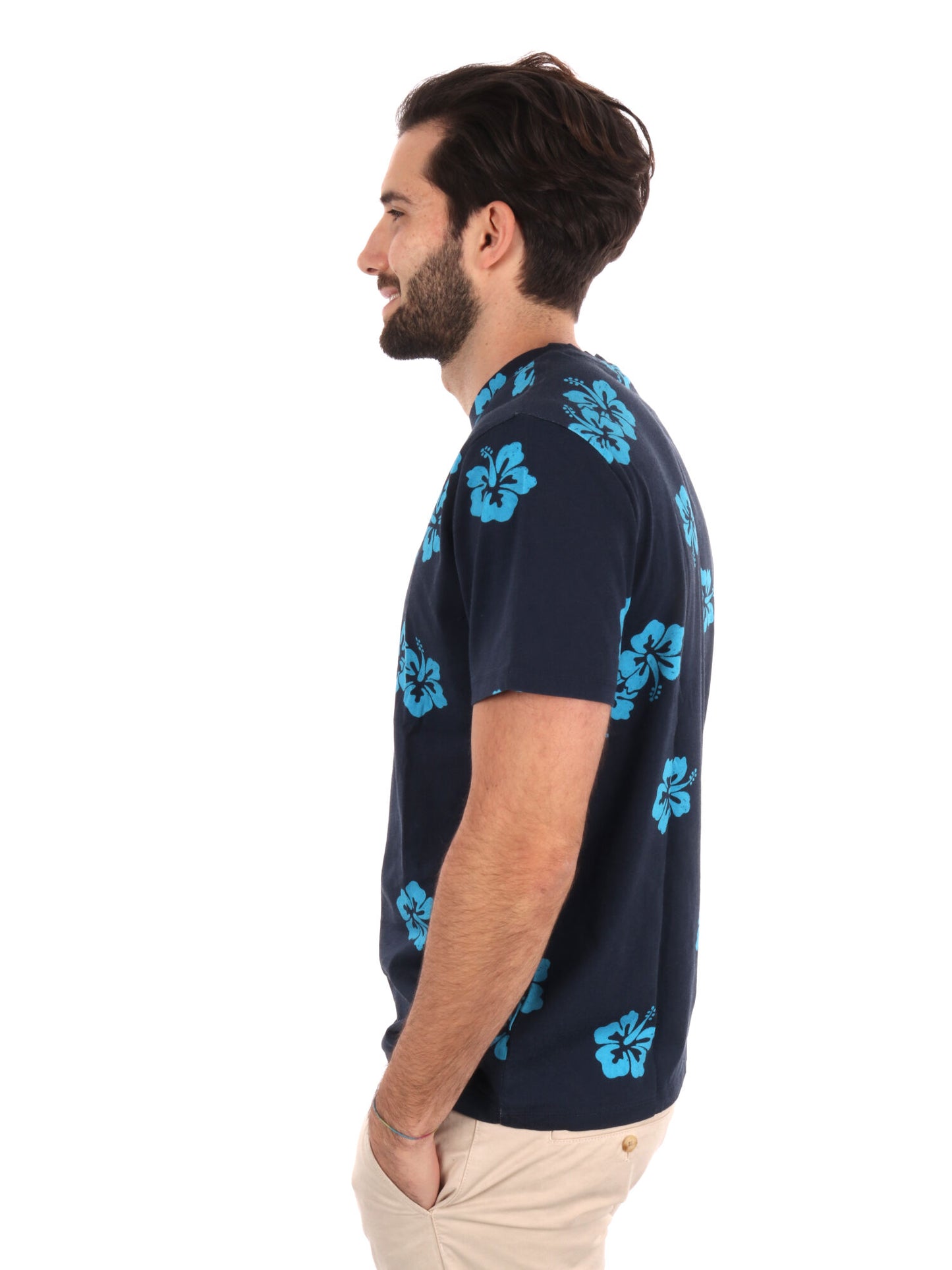 T-SHIRT STAMPA ALL-OVER SUN68 UOMO BLU