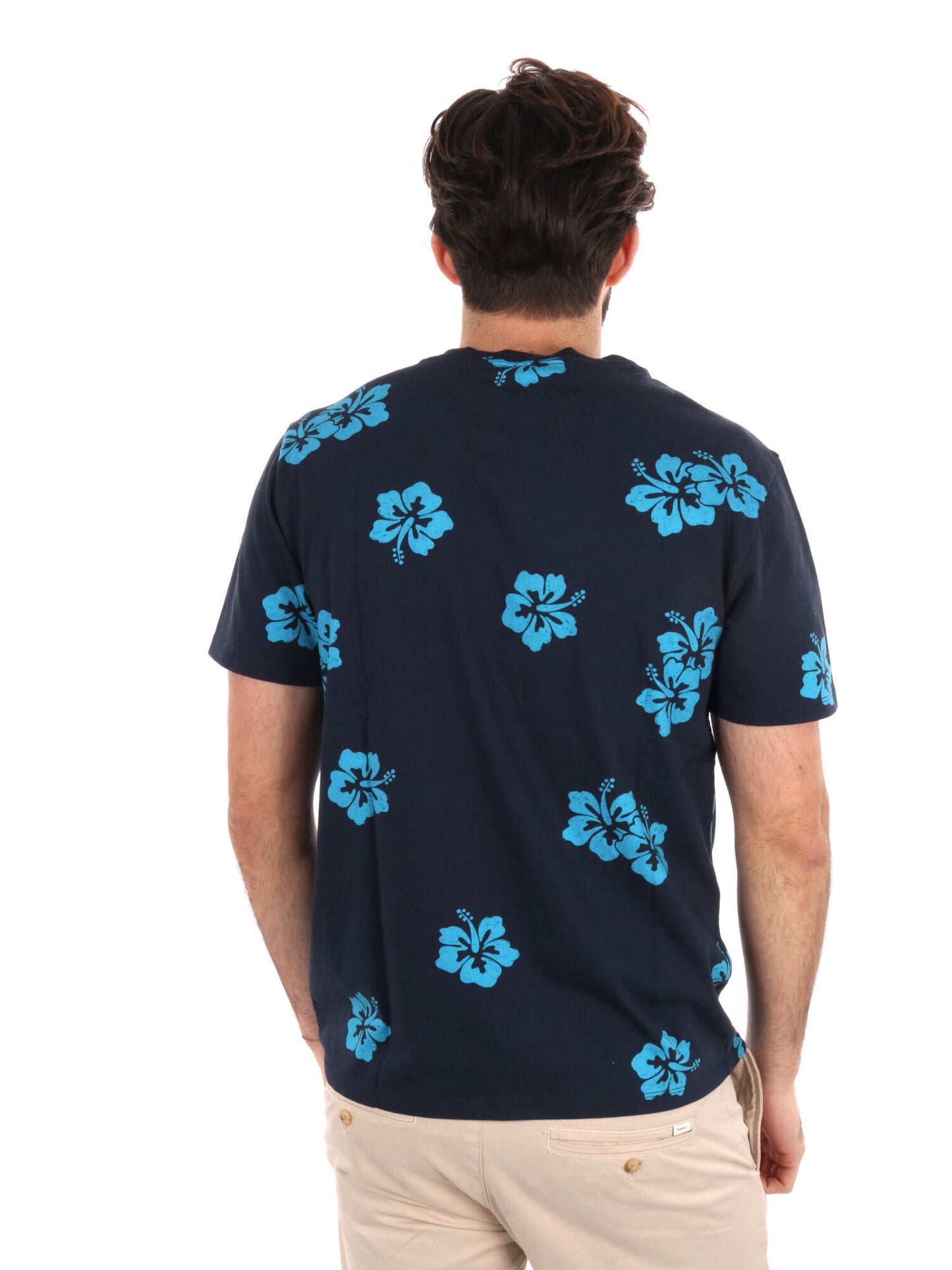 T-SHIRT STAMPA ALL-OVER SUN68 UOMO BLU