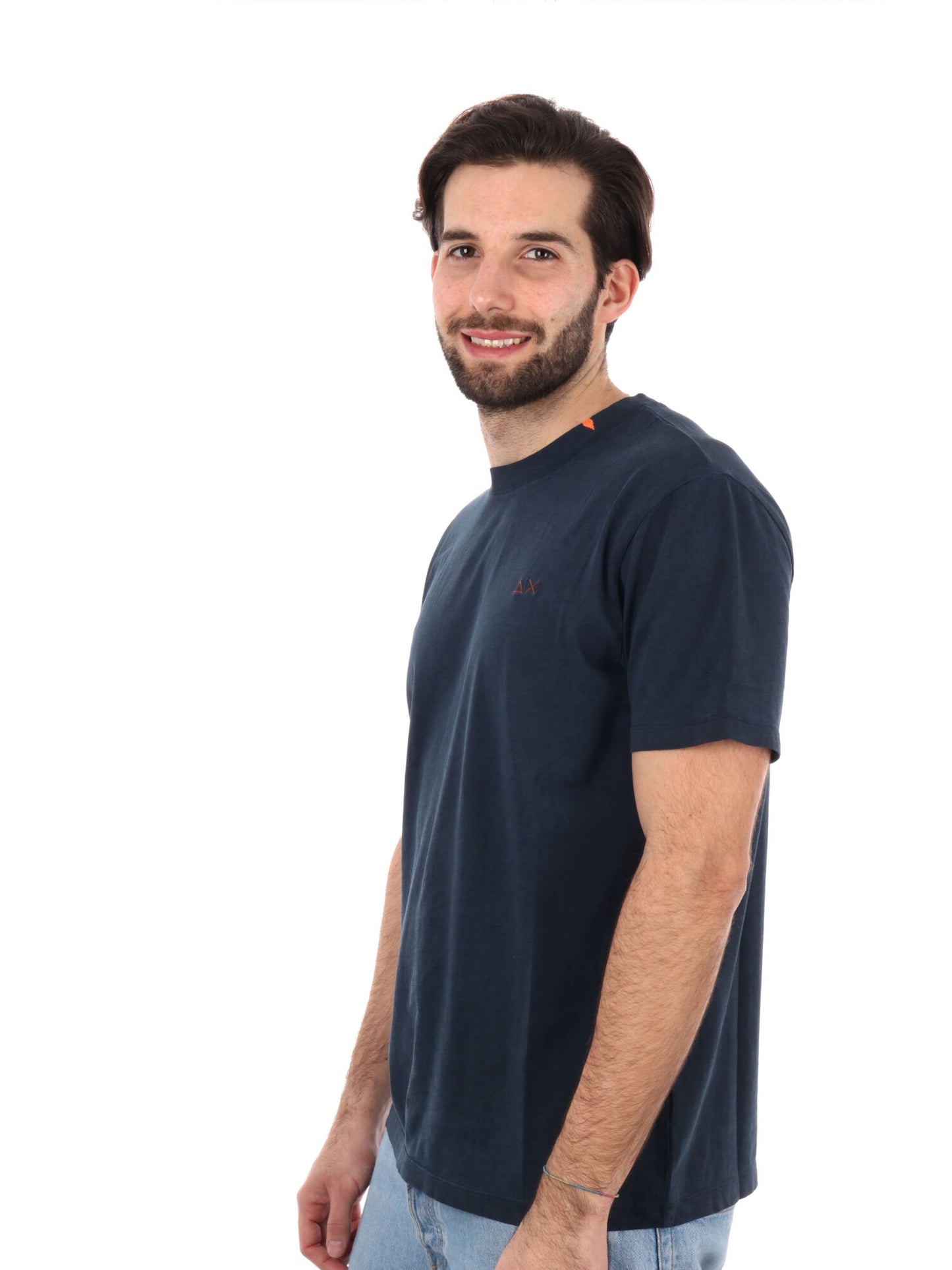 T-SHIRT STONE SUN68 UOMO BLU