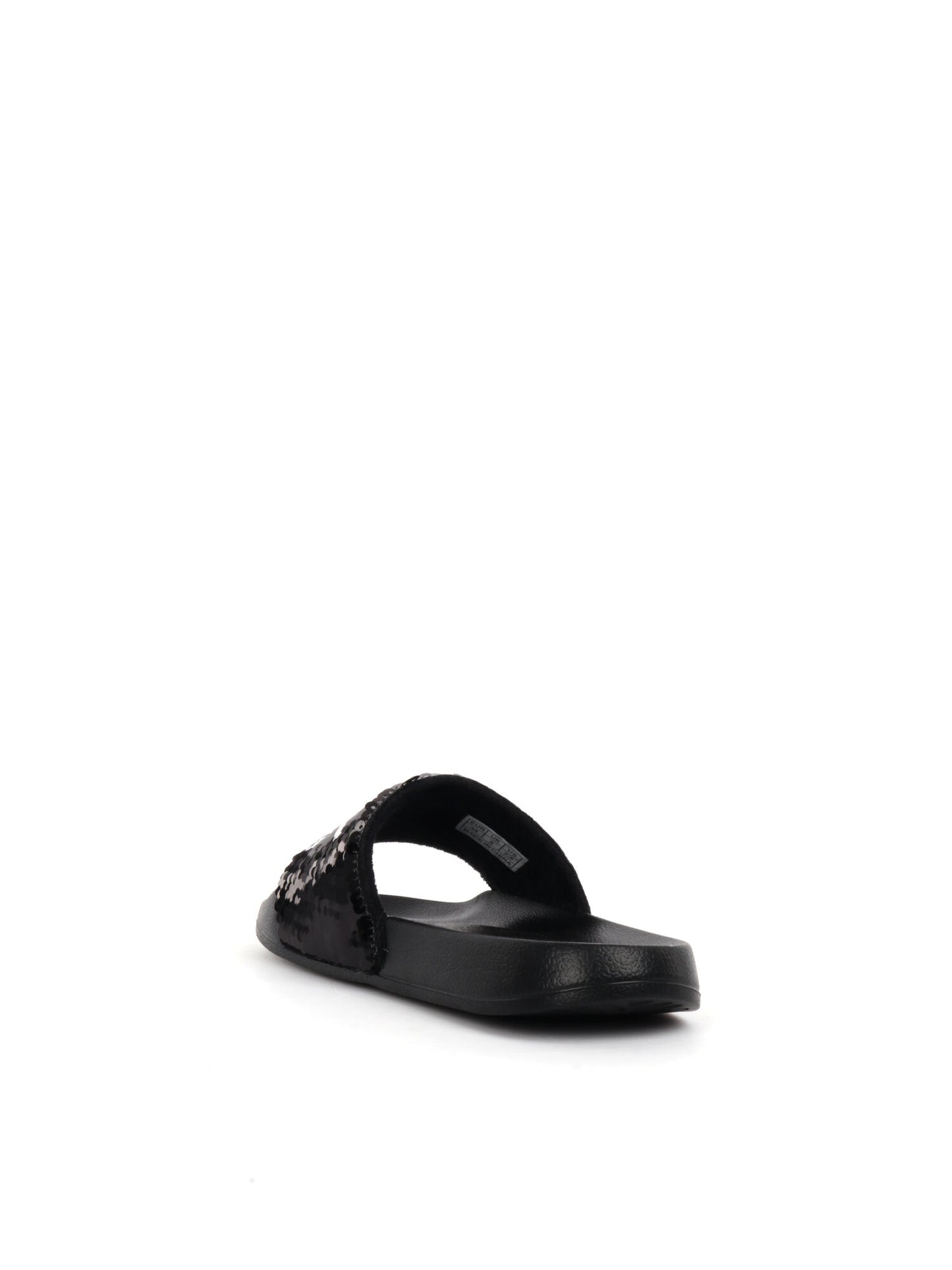 CIABATTA SLIPPERS PAILLETTES SUN68 DONNA NERO-ARGENTO