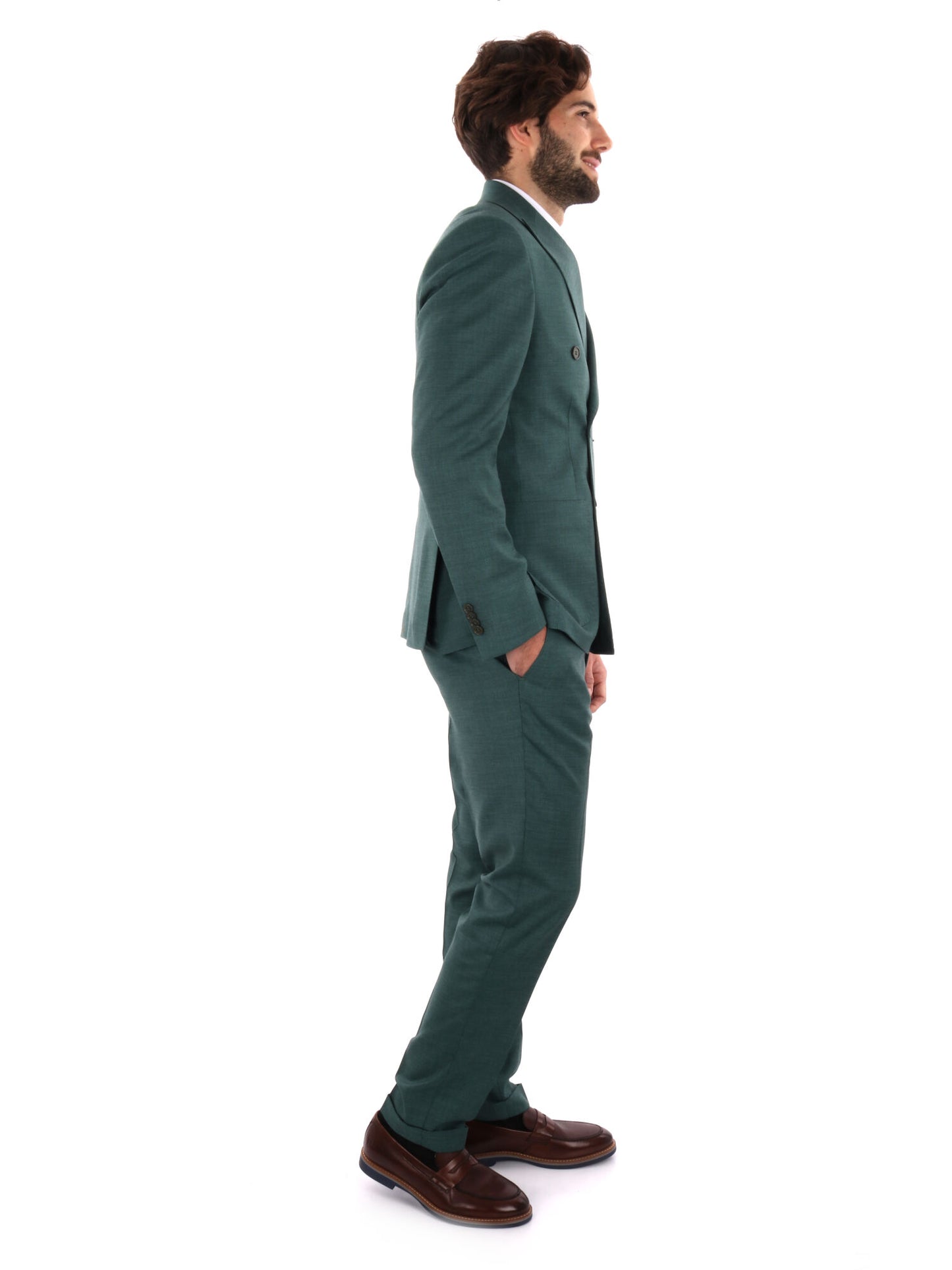 ABITO DOPPIO PETTO FB UOMO VERDE