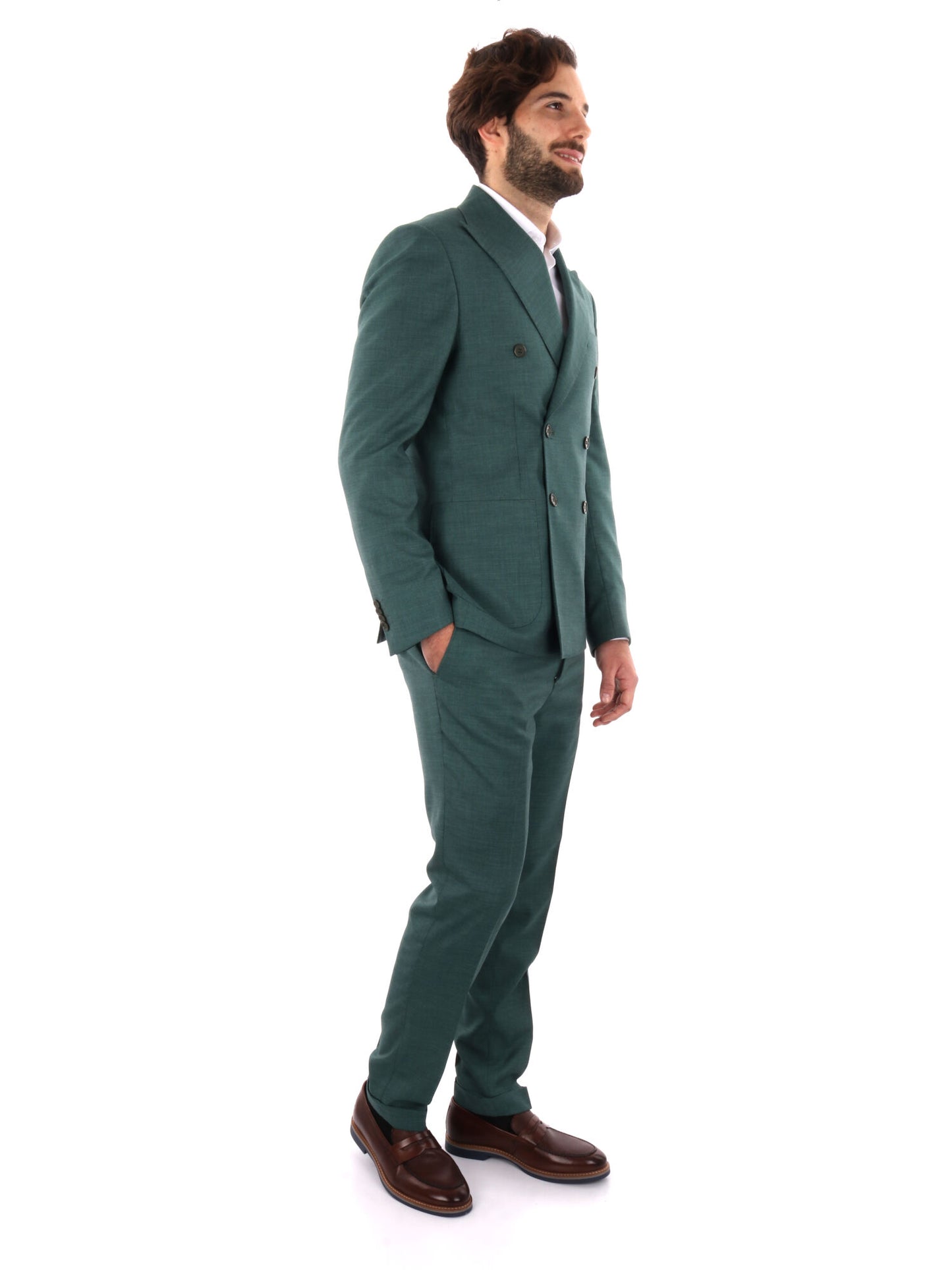 ABITO DOPPIO PETTO FB UOMO VERDE