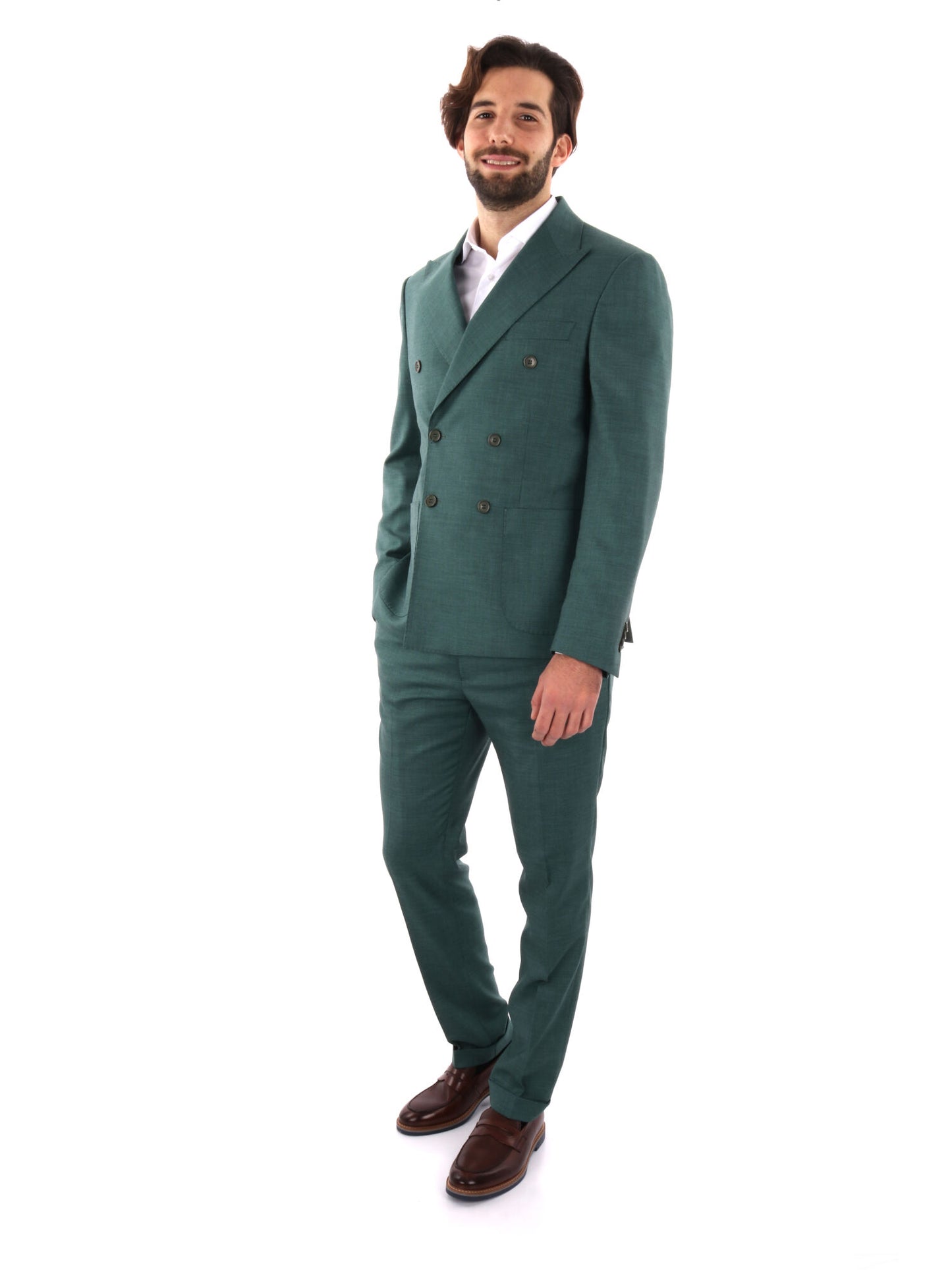 ABITO DOPPIO PETTO FB UOMO VERDE