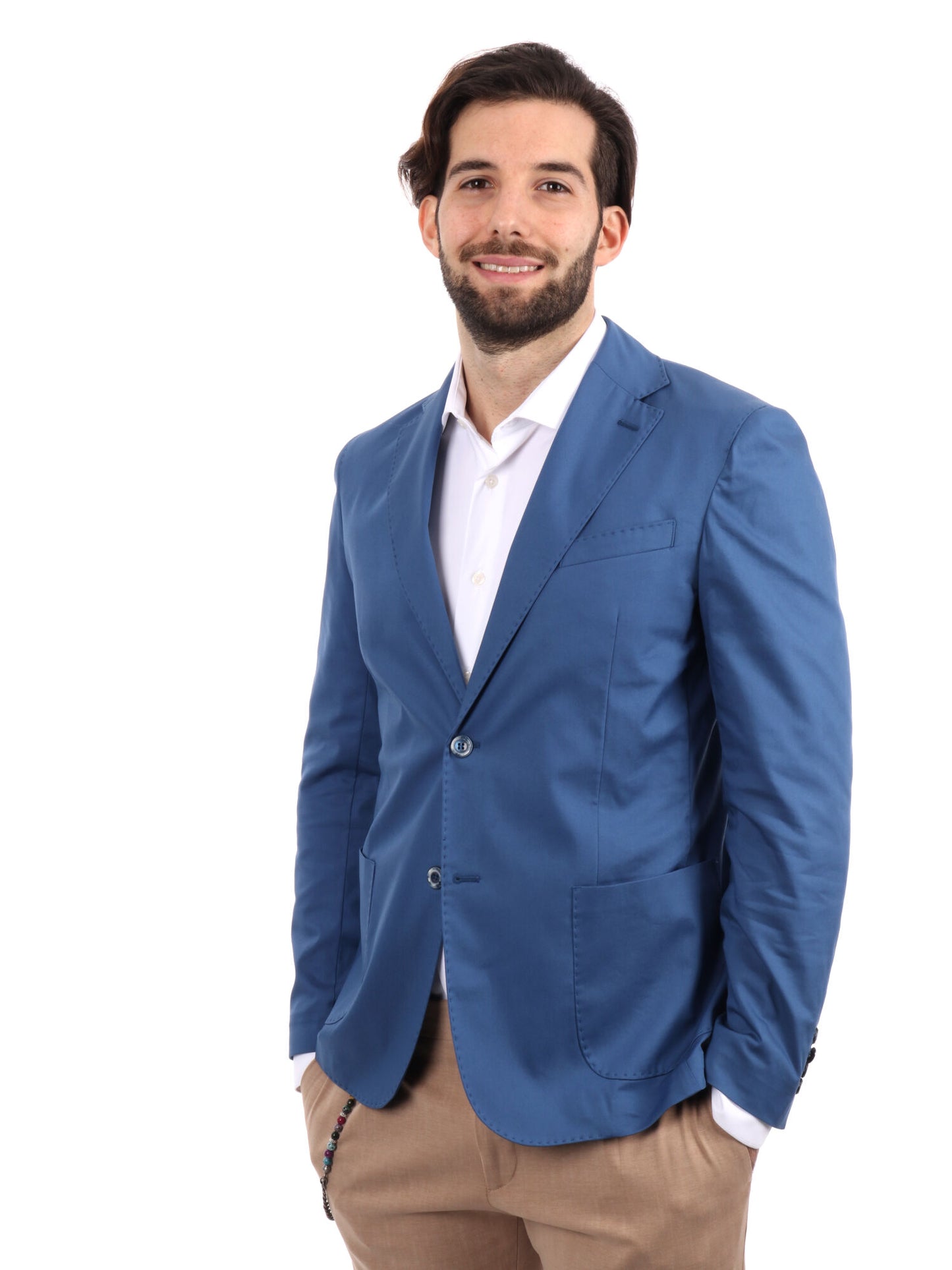 GIACCA MONOPETTO FB UOMO INDACO