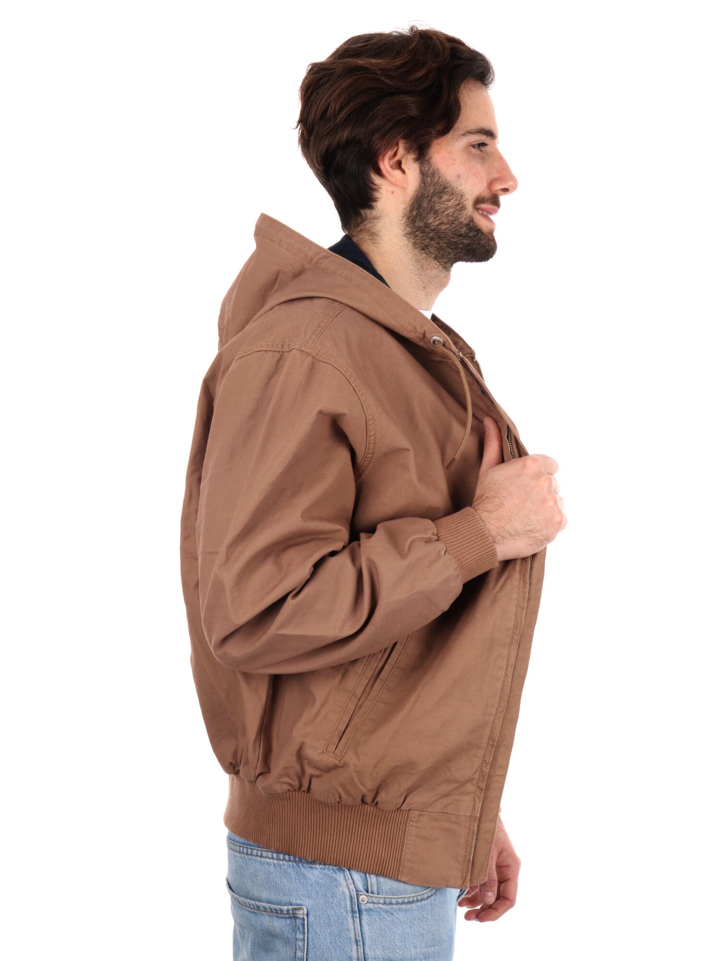 GIACCA COTTON HOODE TOMMY JEANS UOMO BEIGE