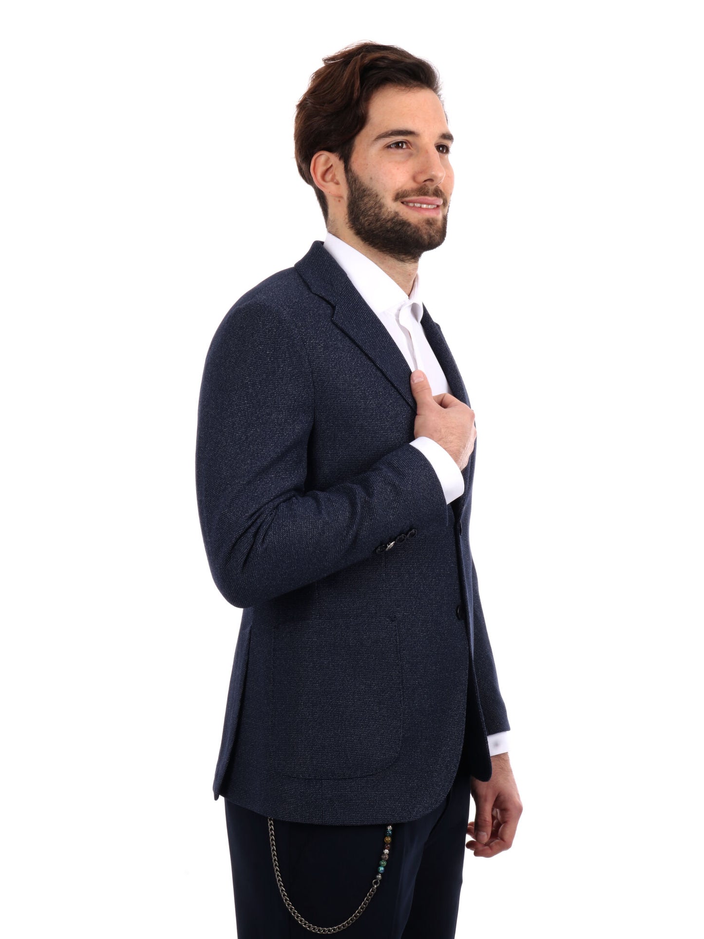 GIACCA IN MAGLIA DROP 4 FB UOMO BLU