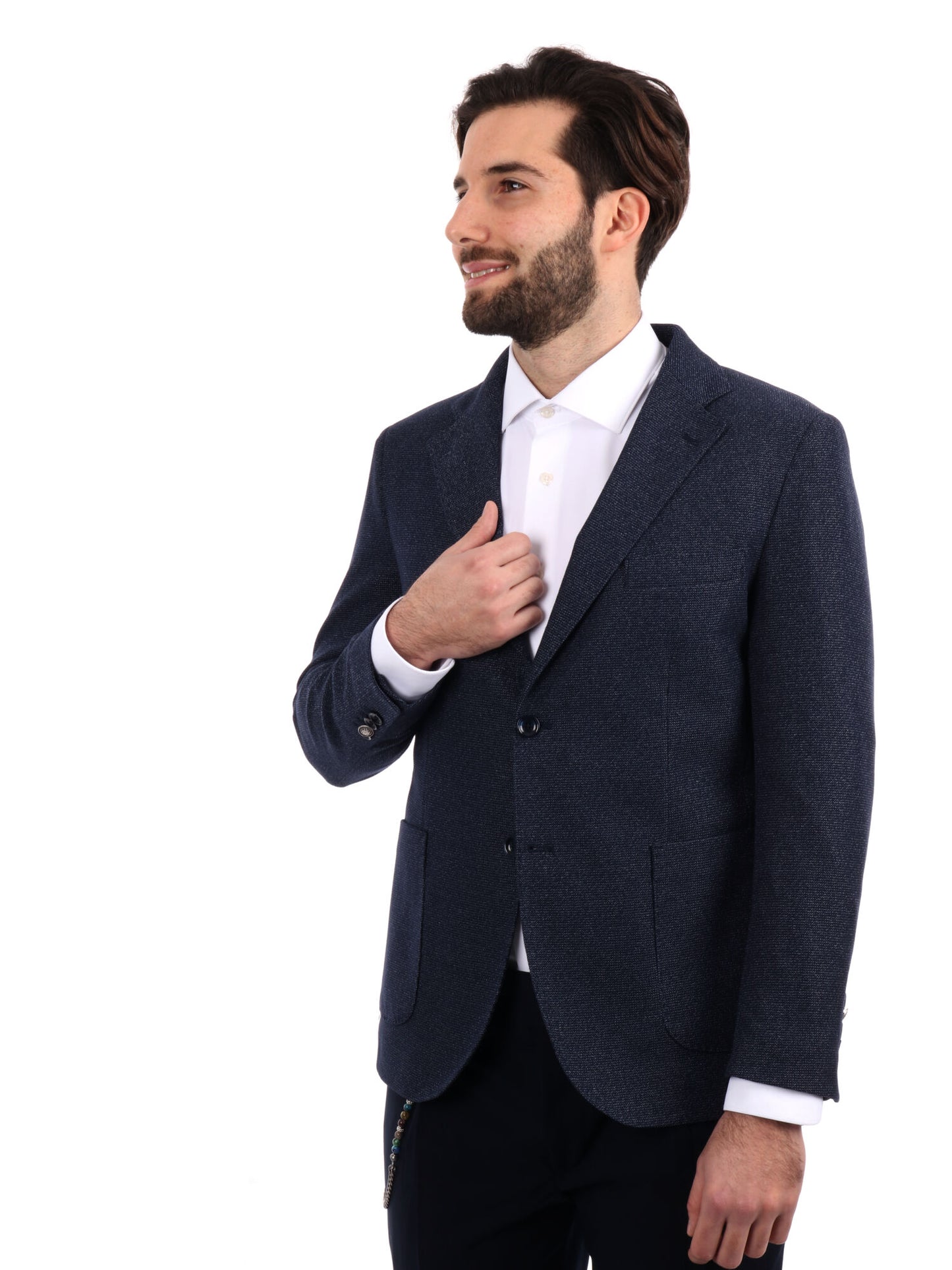 GIACCA IN MAGLIA DROP 4 FB UOMO BLU