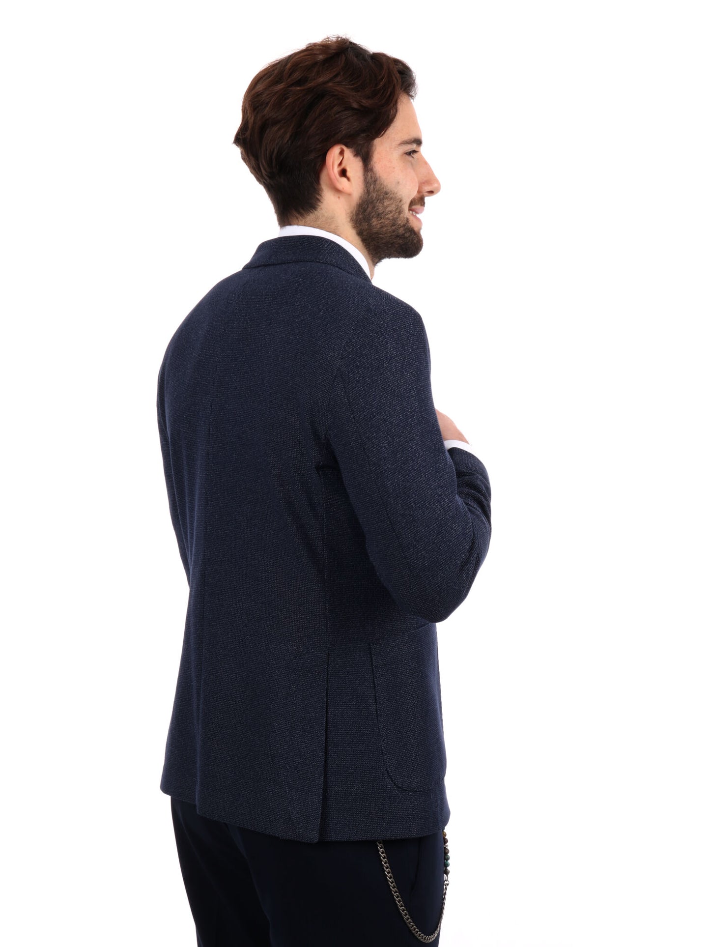 GIACCA IN MAGLIA DROP 4 FB UOMO BLU