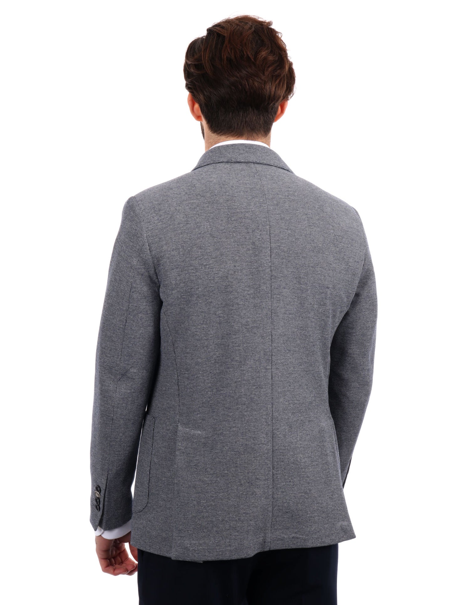 GIACCA IN MAGLIA DROP 4 FB UOMO GRIGIO BLU