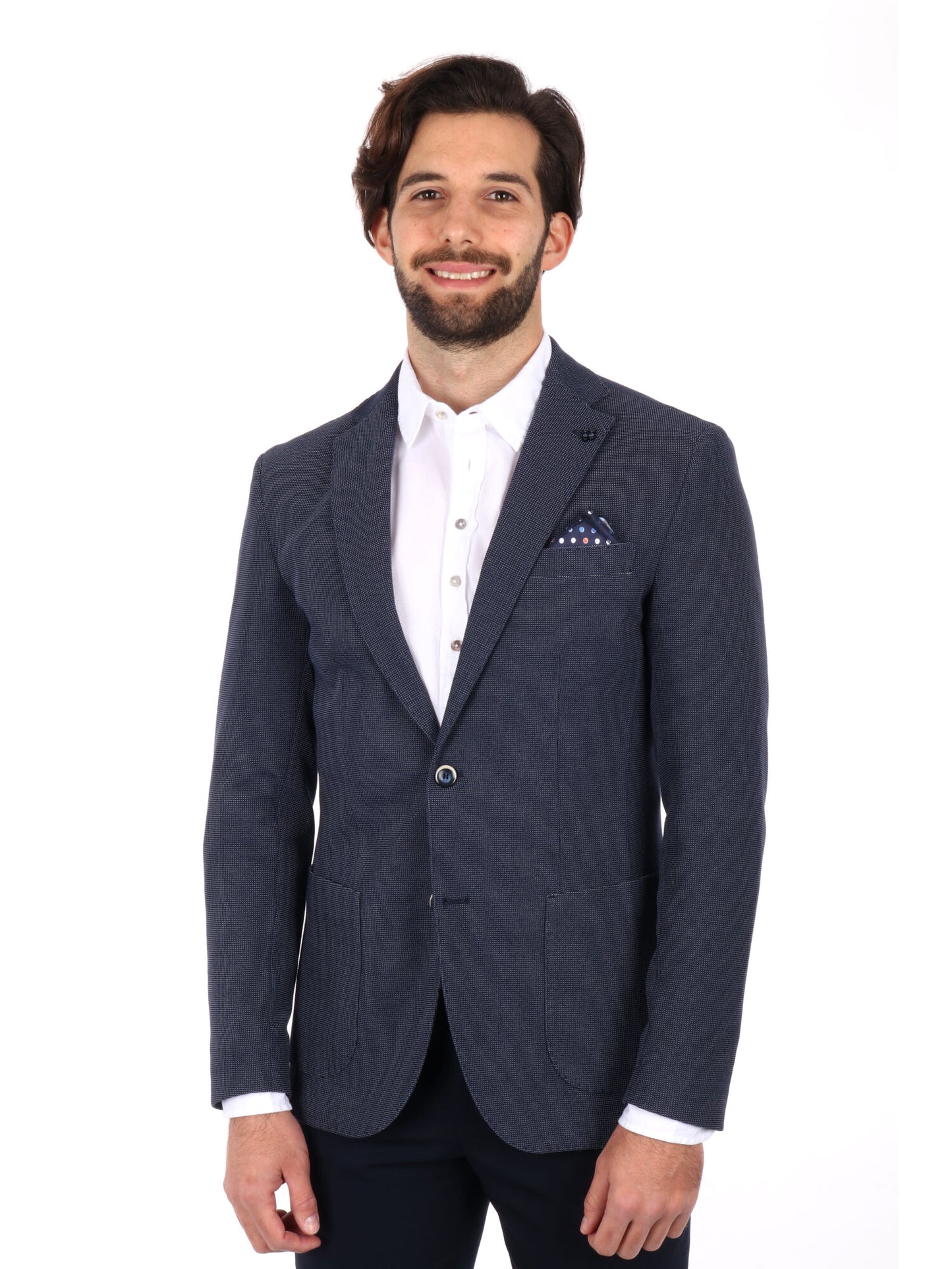 GIACCA MONOPETTO FB UOMO BLU