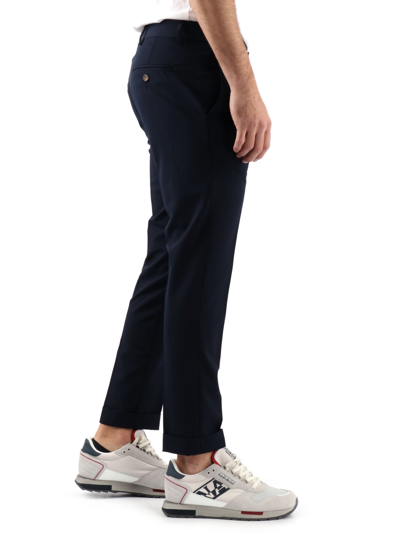 PANTALONE CON PENCE FB UOMO BLU