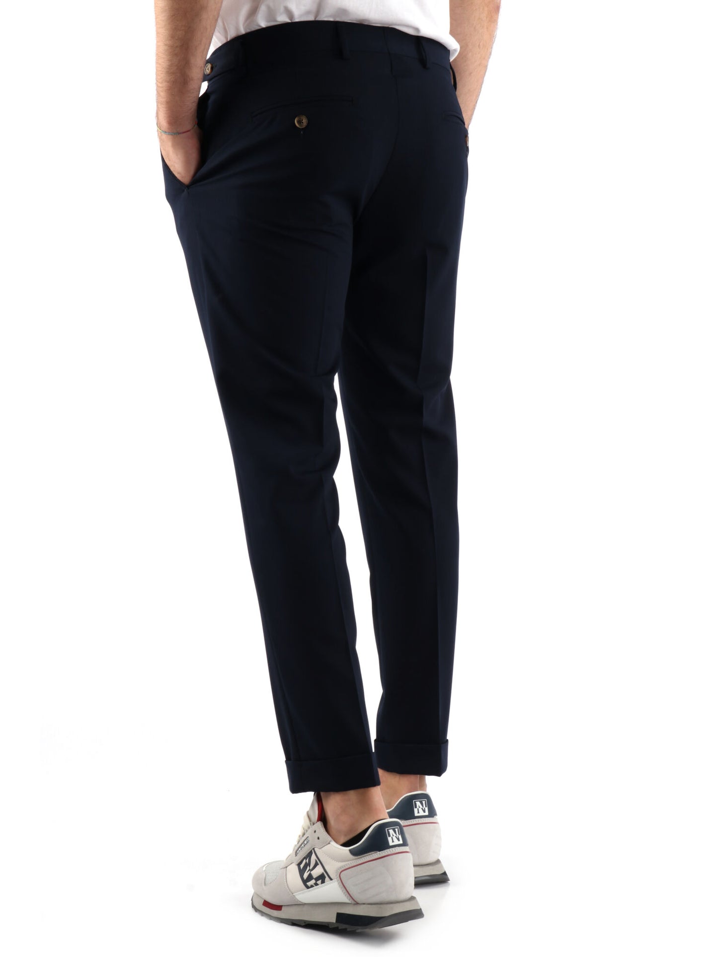 PANTALONE CON PENCE FB UOMO BLU