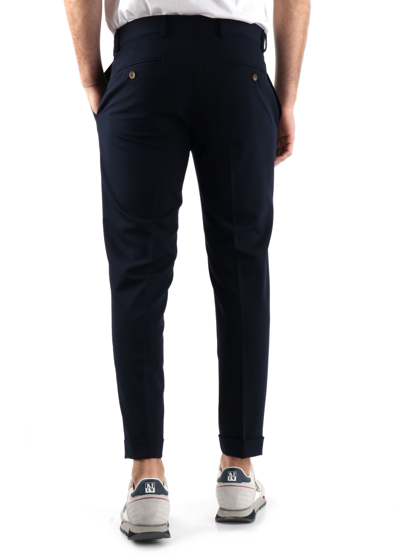 PANTALONE CON PENCE FB UOMO BLU