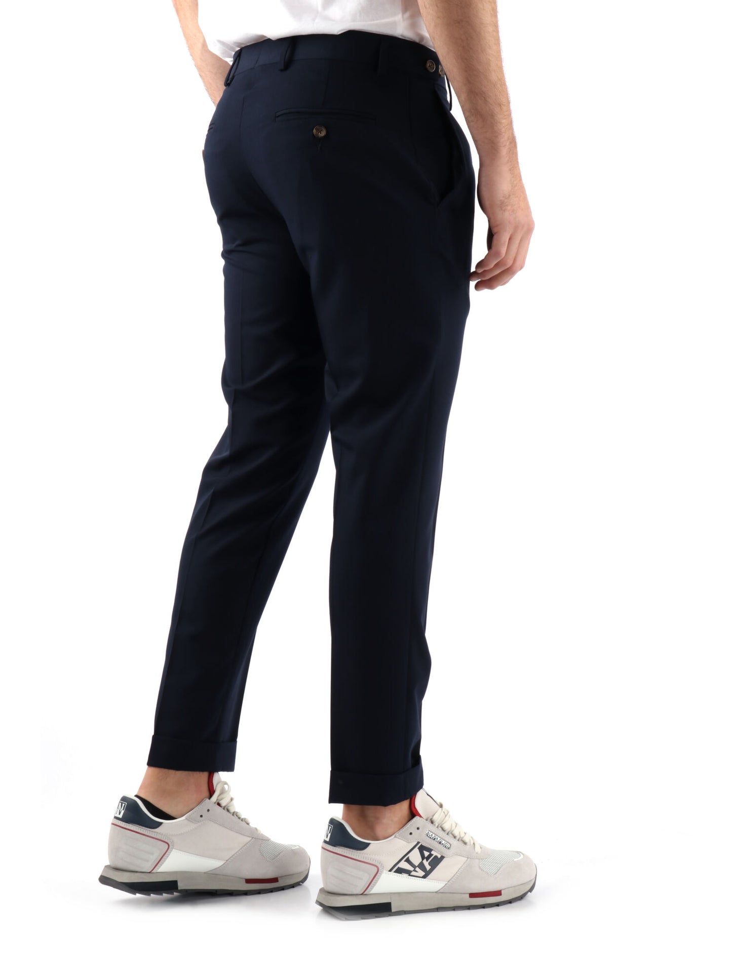 PANTALONE CON PENCE FB UOMO BLU